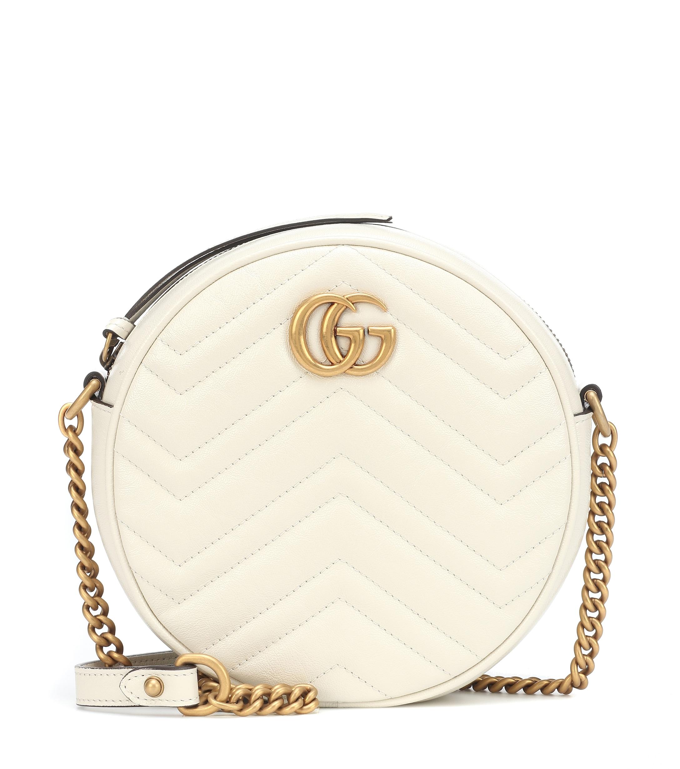 mini marmont 2.0 leather canteen shoulder bag
