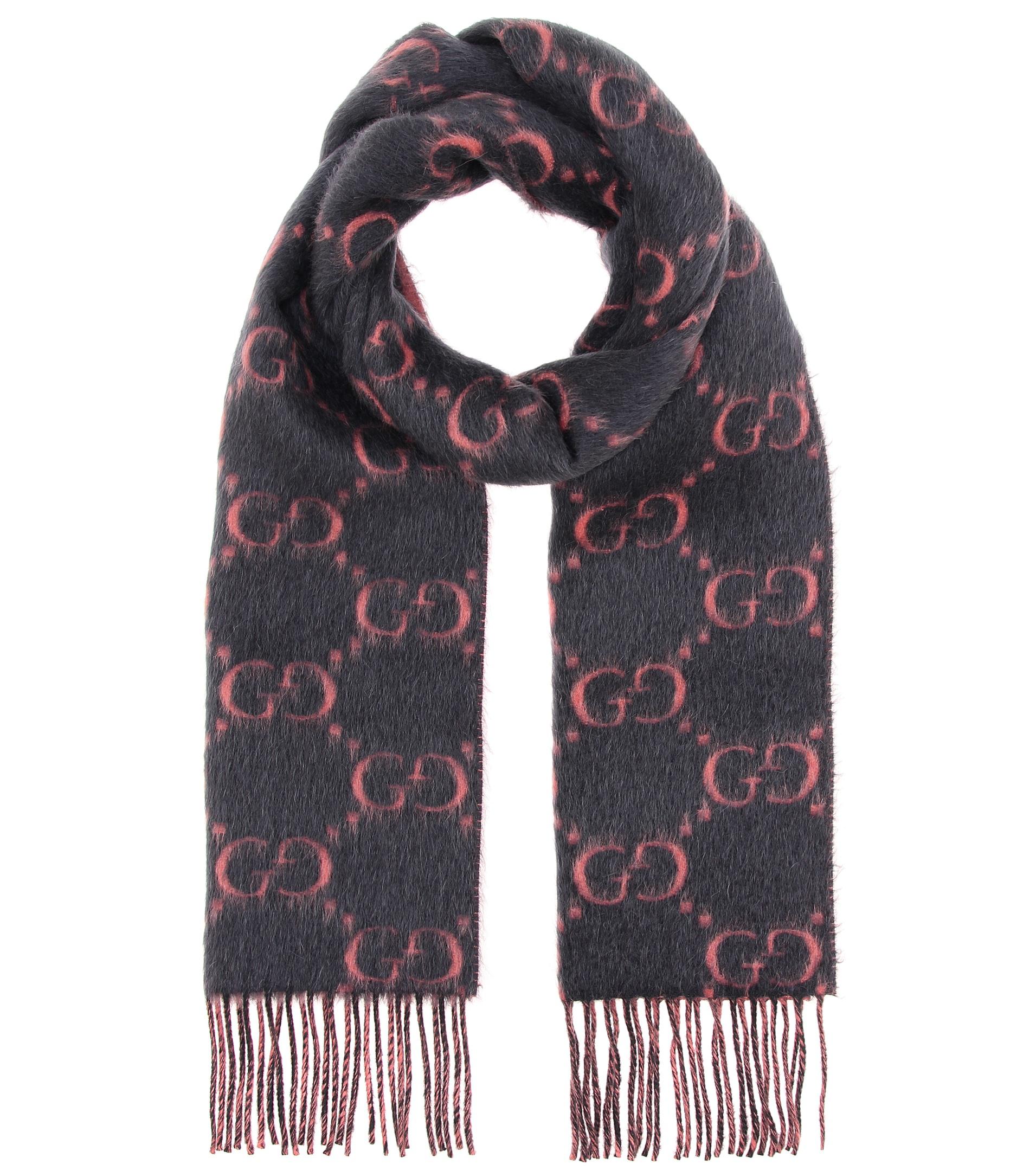 gucci alpaca wool scarf