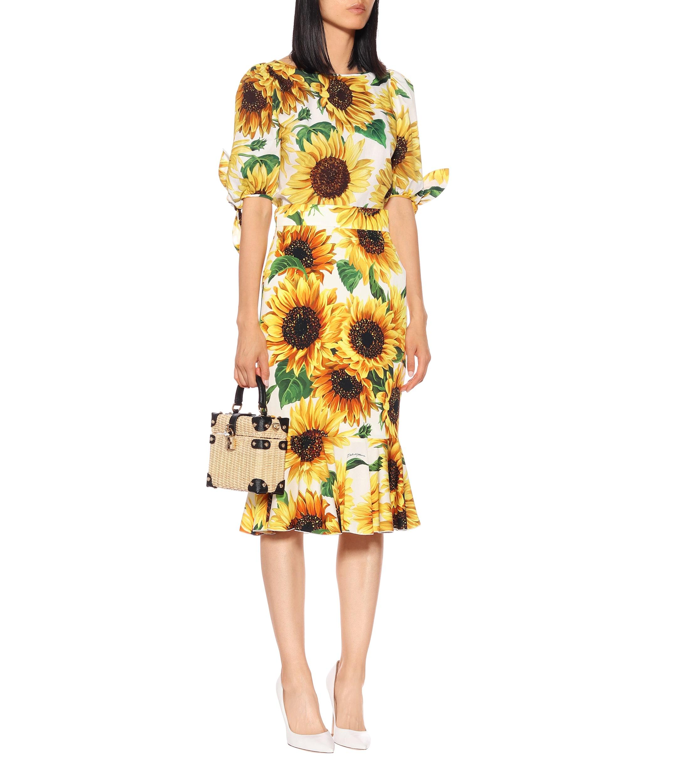 Dolce top gabbana sunflower