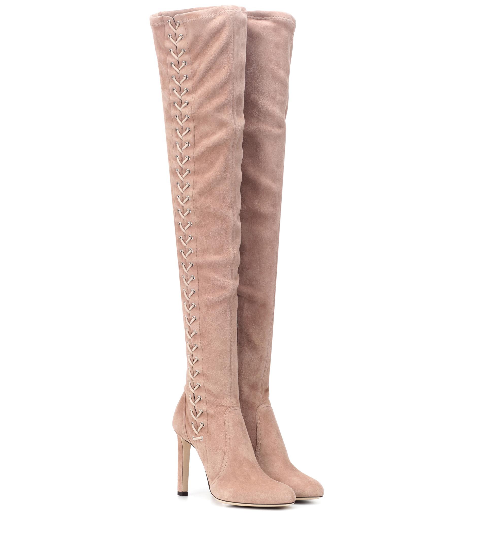 Jimmy Choo Marie 100 Suede Boots in 