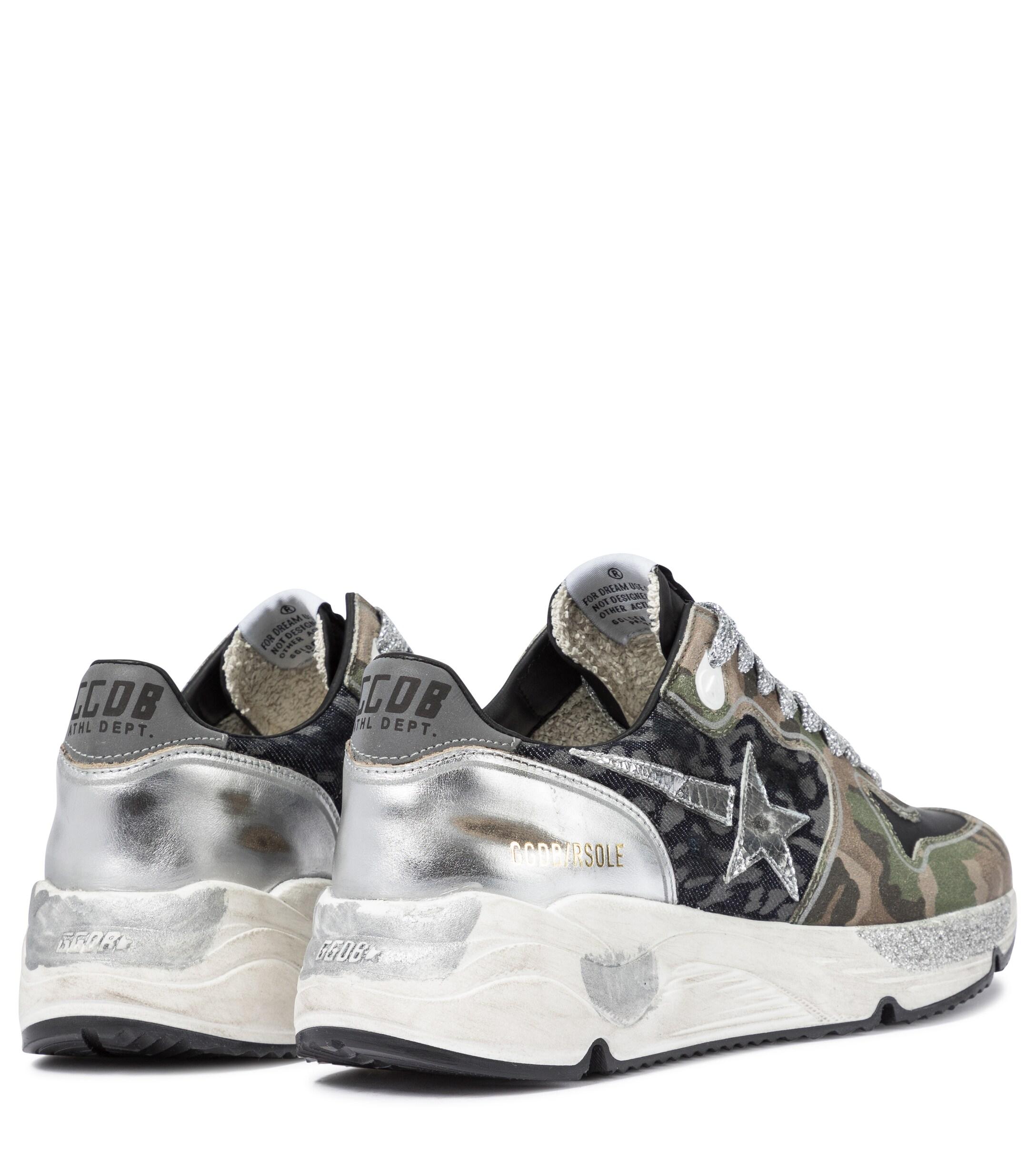 Golden Goose Running Sole Printed Leather Sneakers | Lyst