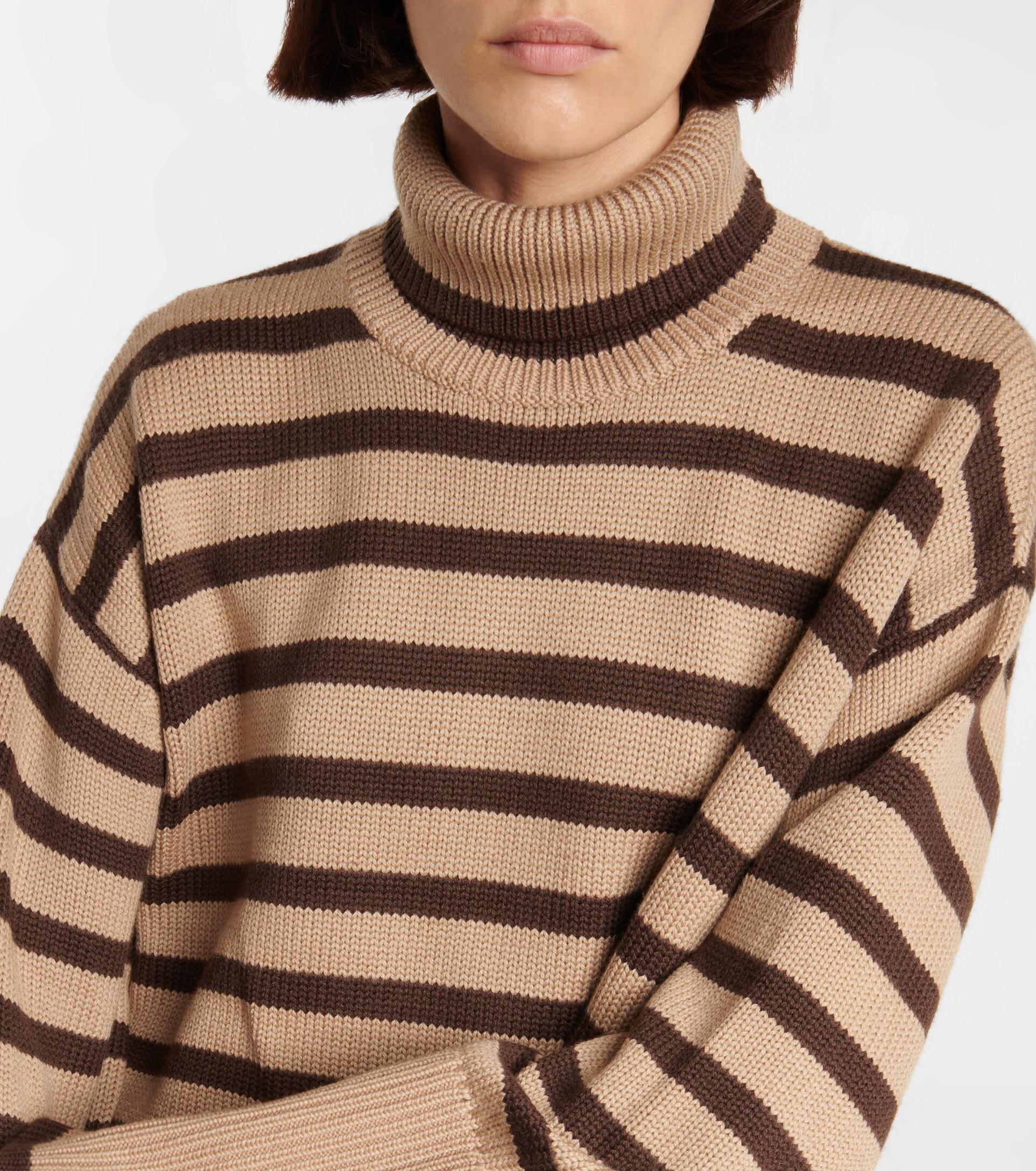Totême Toteme Striped Turtleneck Wool 
