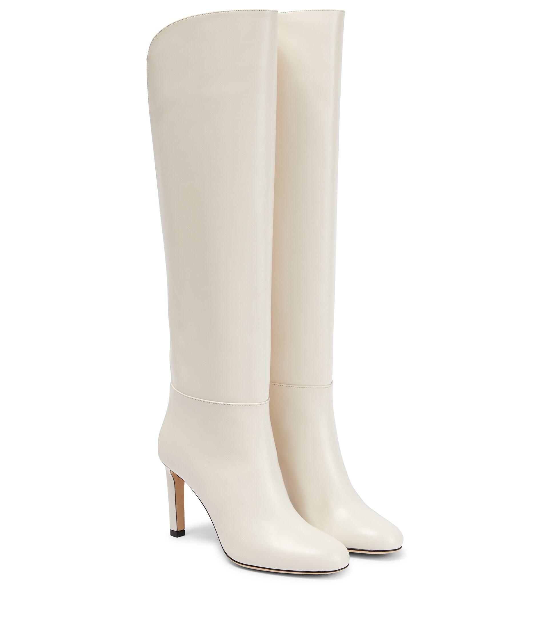 jimmy choo white boots