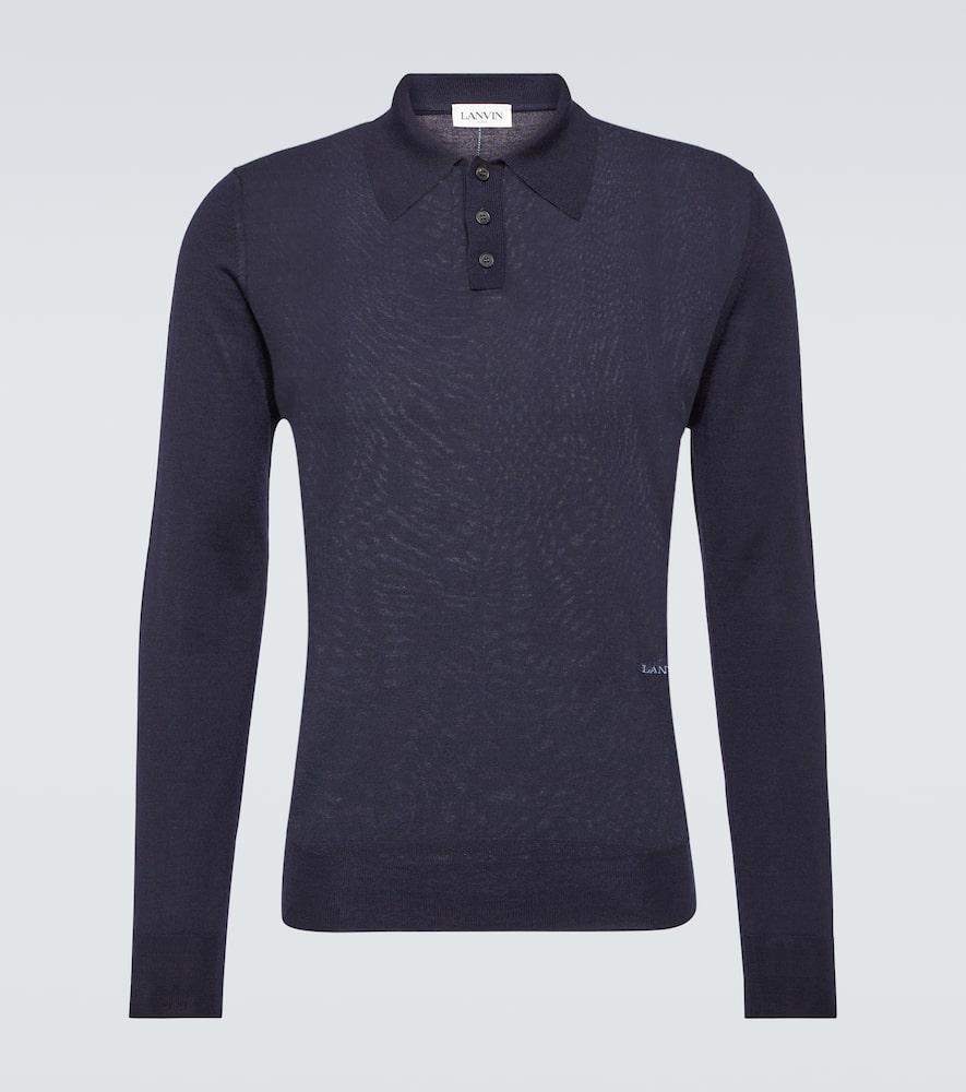 Lanvin long hotsell sleeve polo