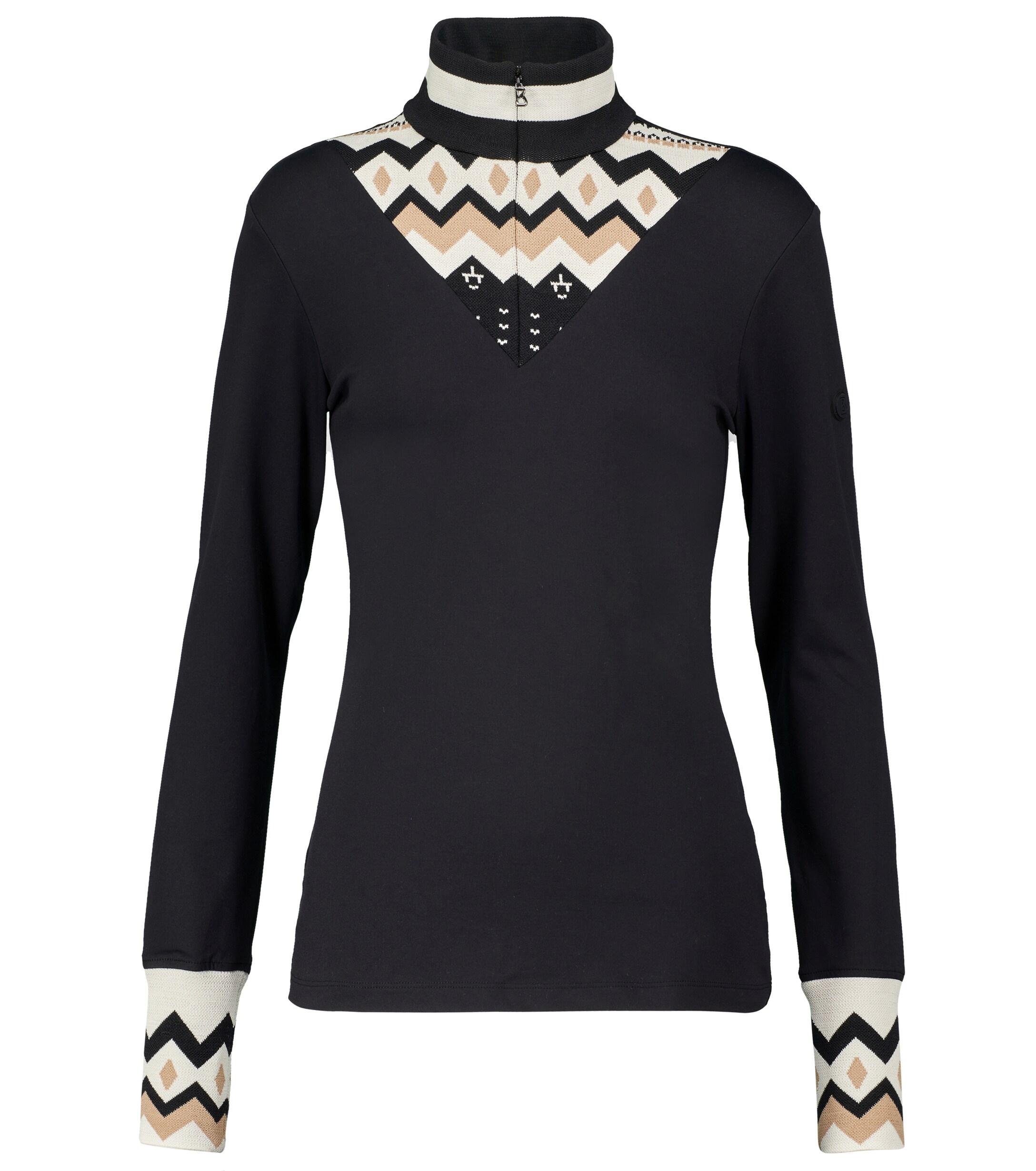 Bogner Synthetic Allegra Jacquard Mockneck Ski Top in Black - Lyst