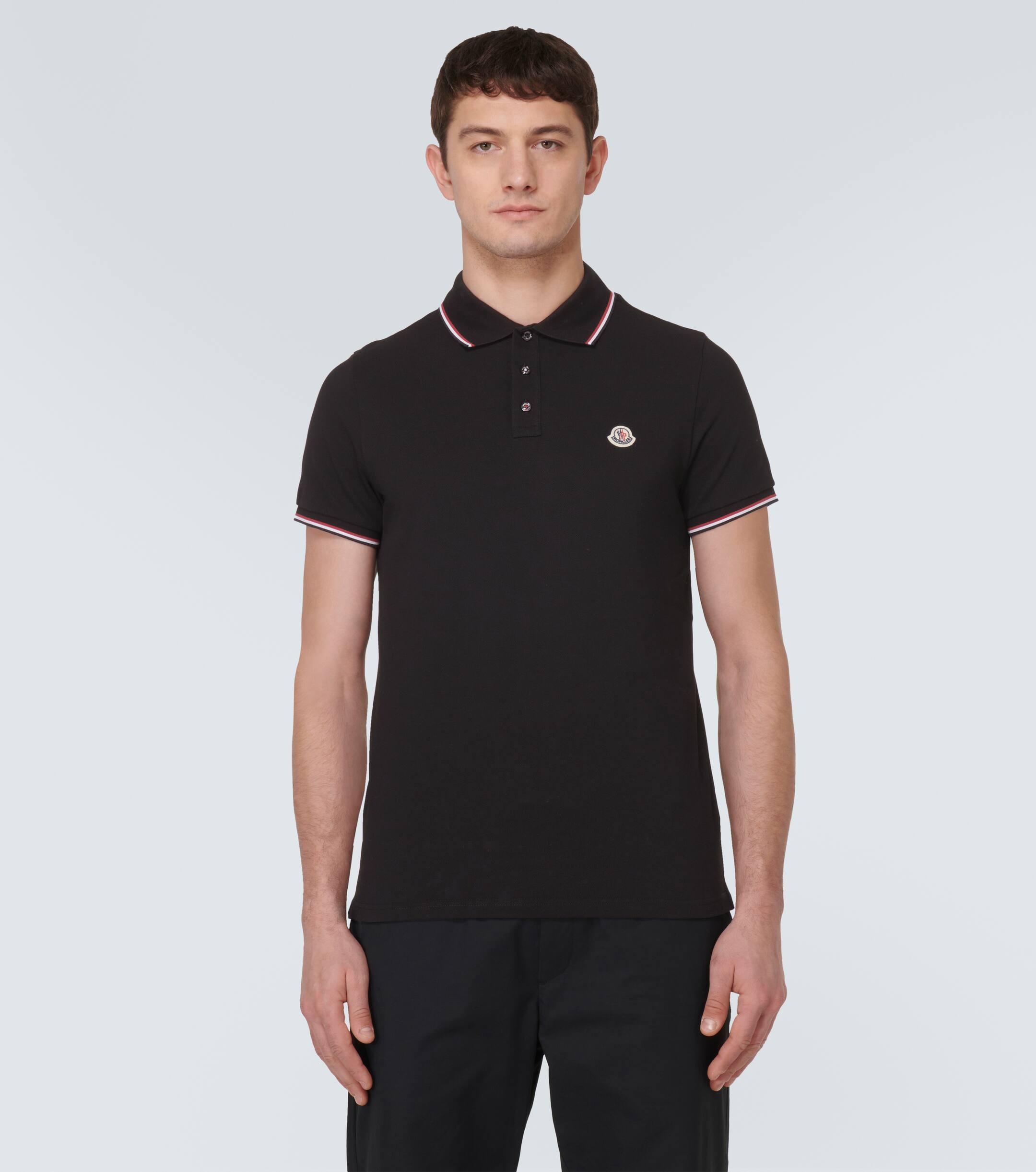 Moncler pique outlet polo shirt