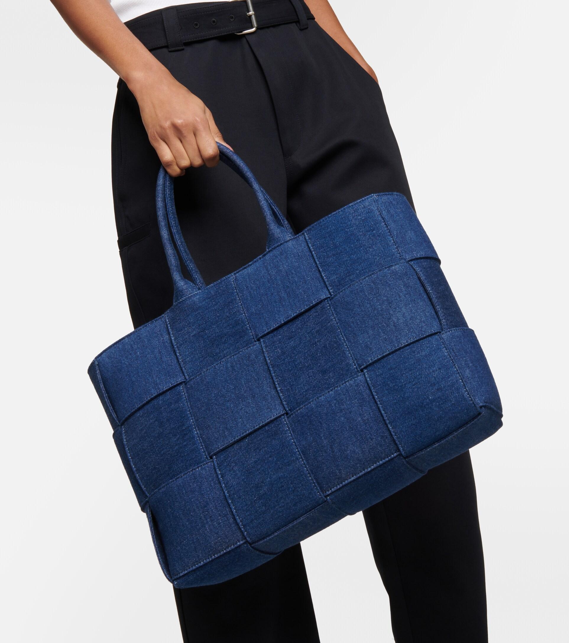 Bottega Veneta Arco Large Denim Tote Bag in Blue Lyst