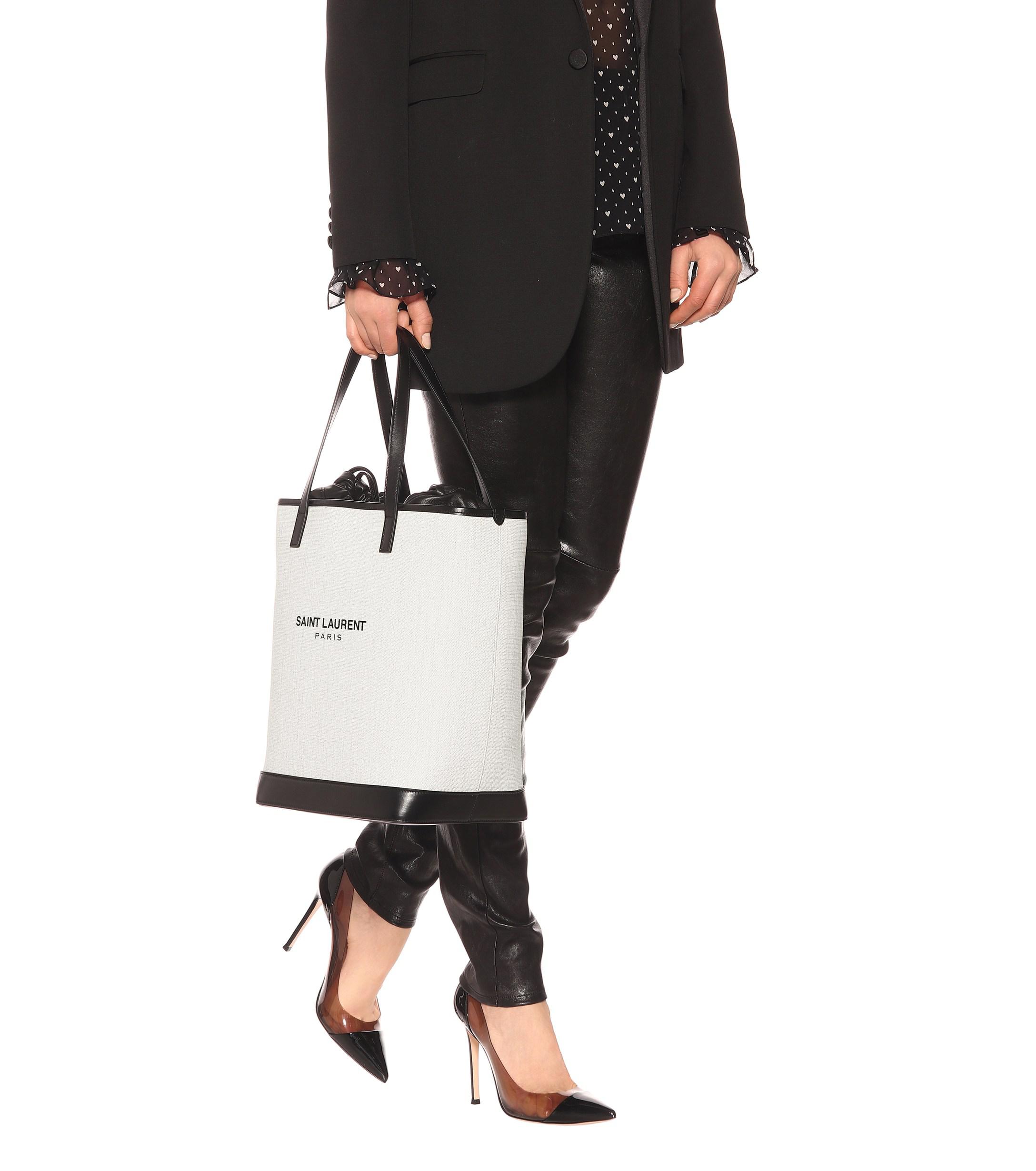 saint laurent canvas tote