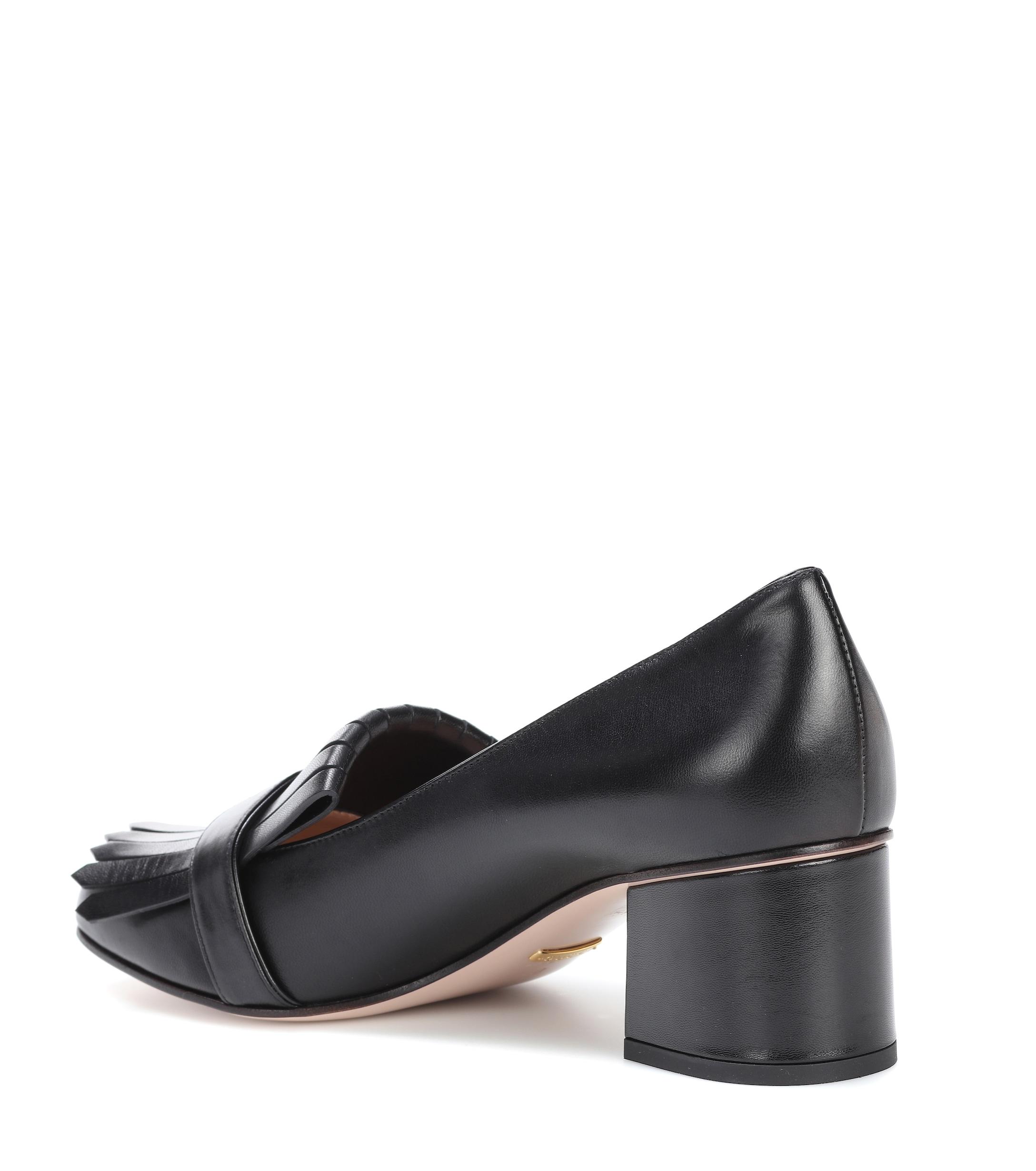 gucci marmont mid heels