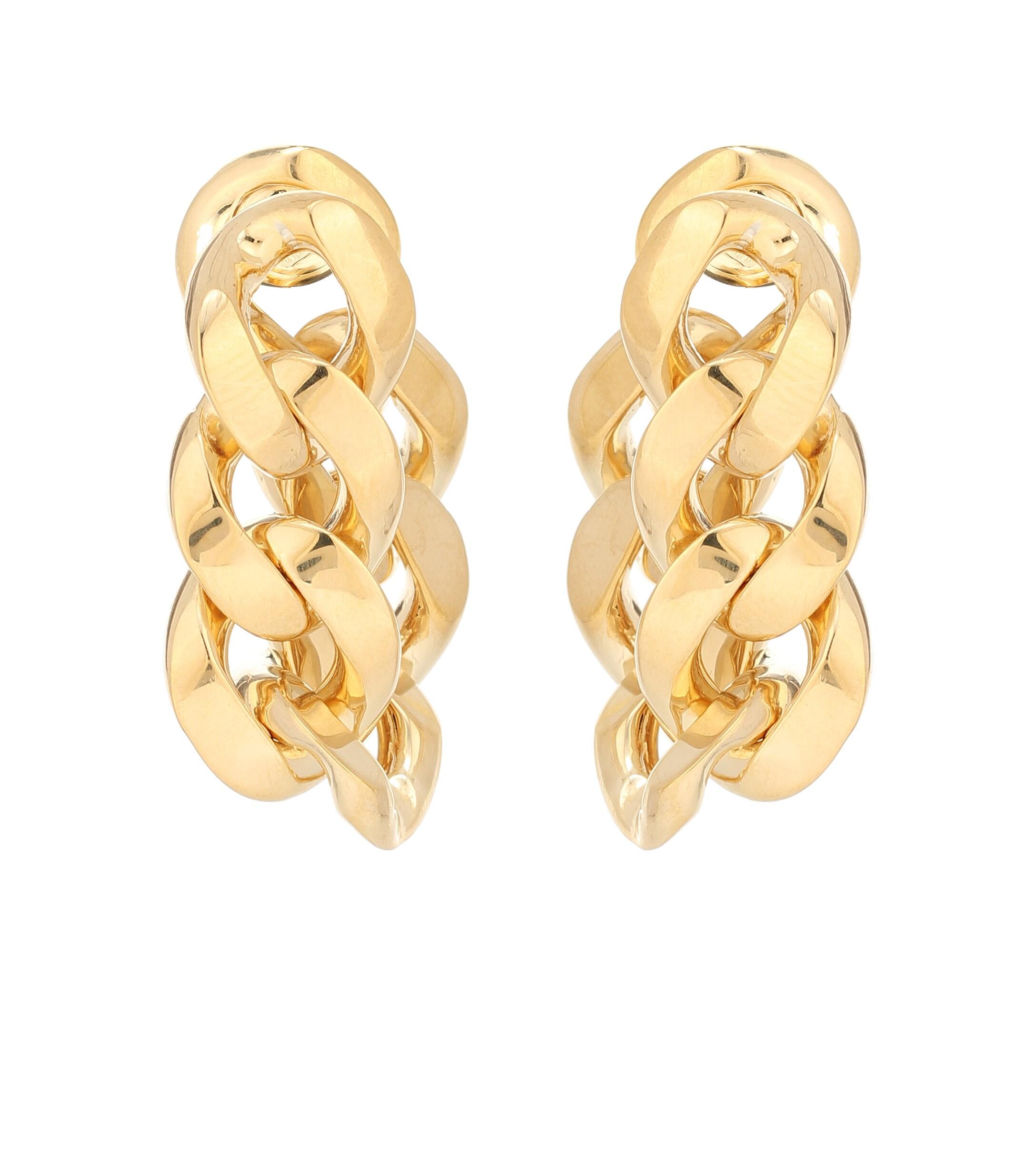 Bottega Chain Drop Earrings in Gold (Metallic) Lyst
