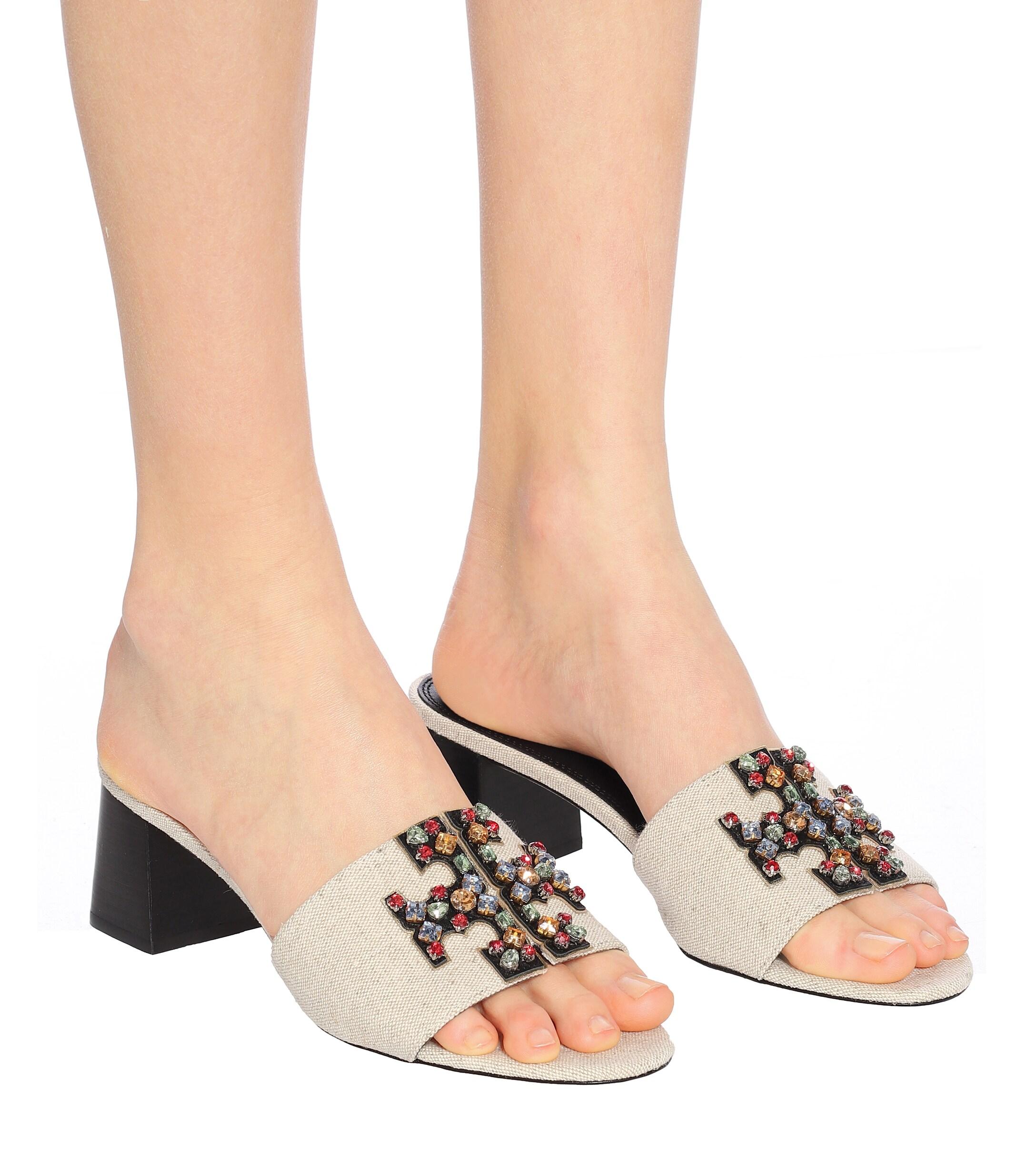 Real Leather Embellished Sandals â Matalan (With images) | Sandals, Embellished sandals, Pom pom 