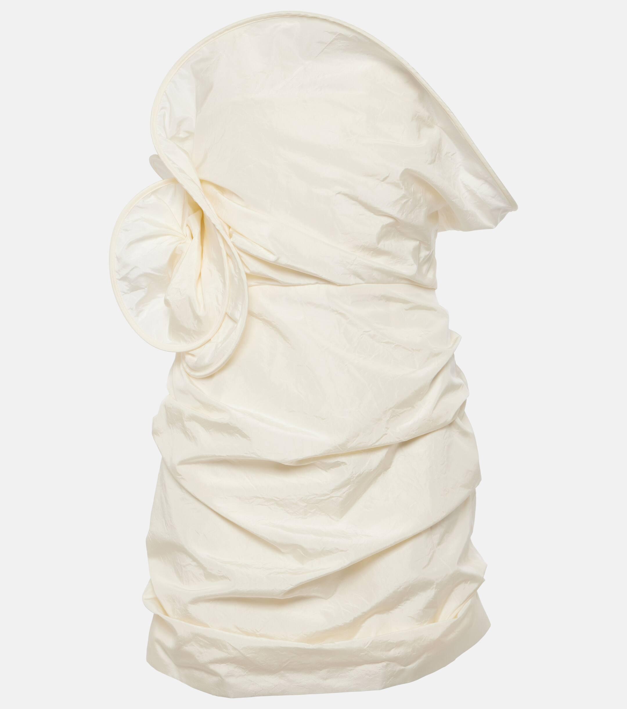 magda butrym sculptural rose mini dress Magda Butrym Sculptural Rose silk taffeta minidress Magda Butrym
