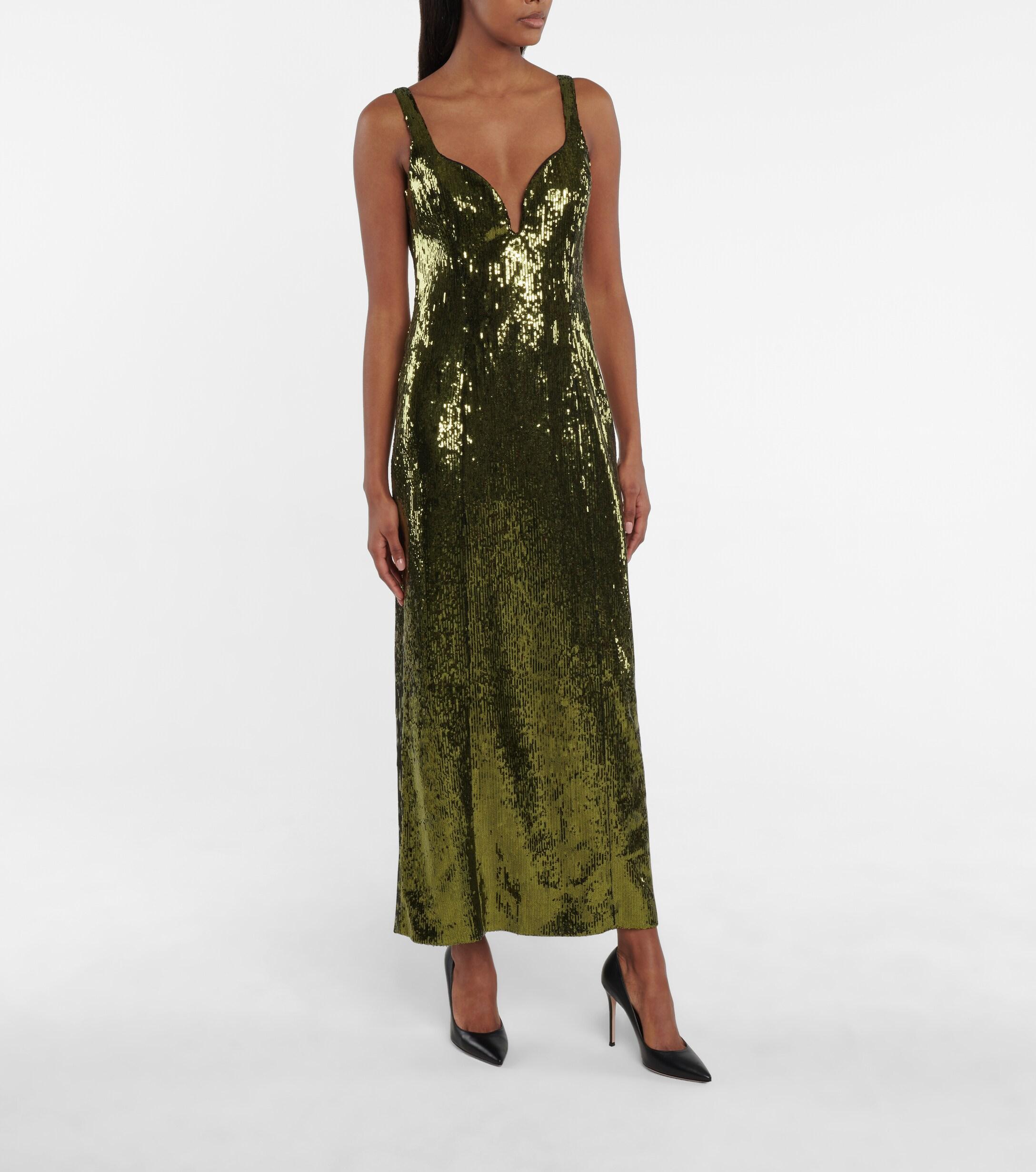 galvan sequin gown