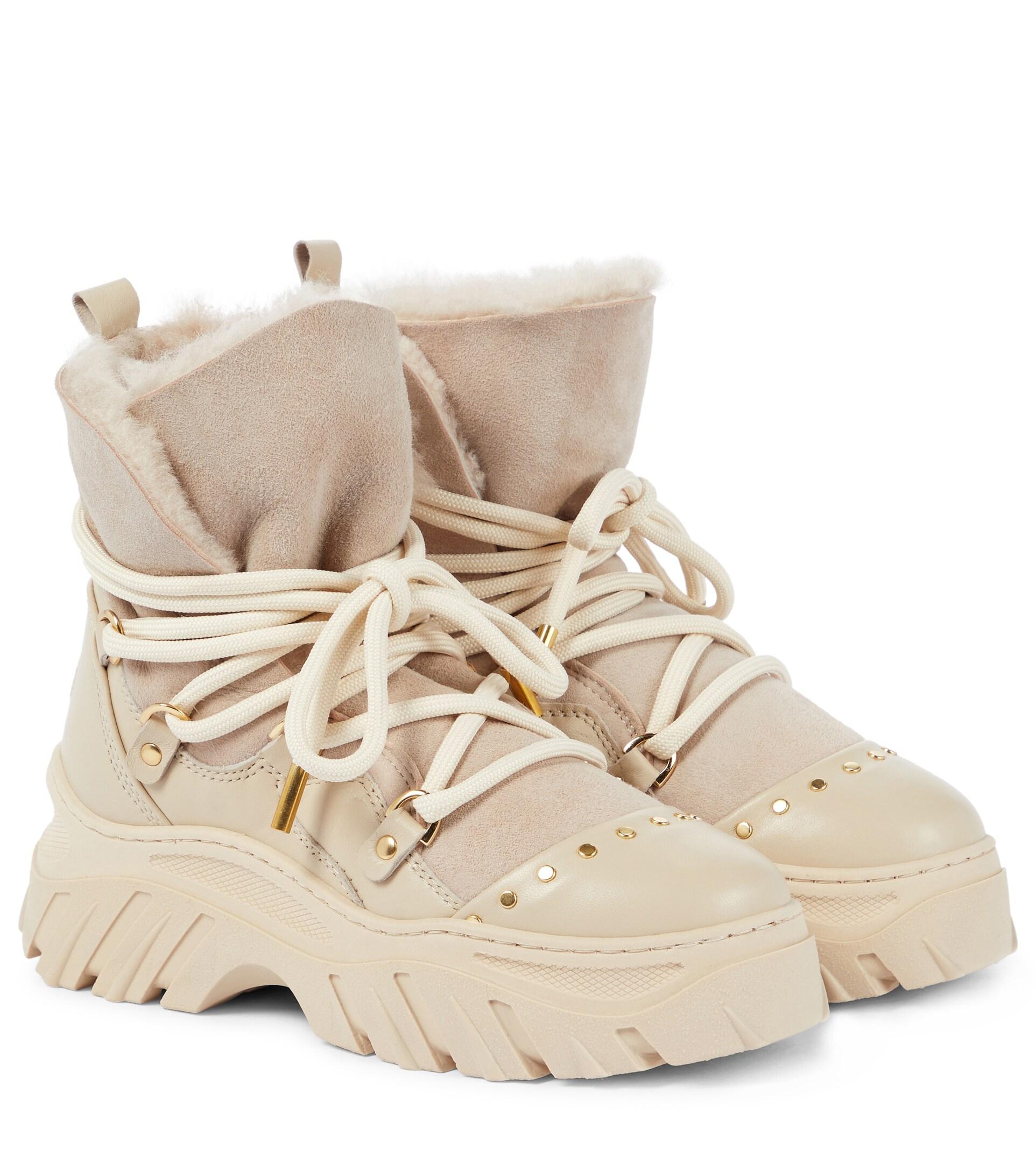 Inuikii Leather And Suede Hiking Boots 