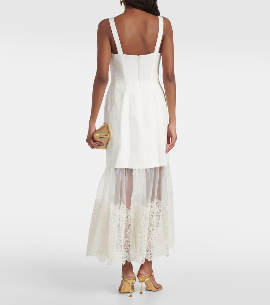 Jonathan simkhai lace pleated dress hotsell