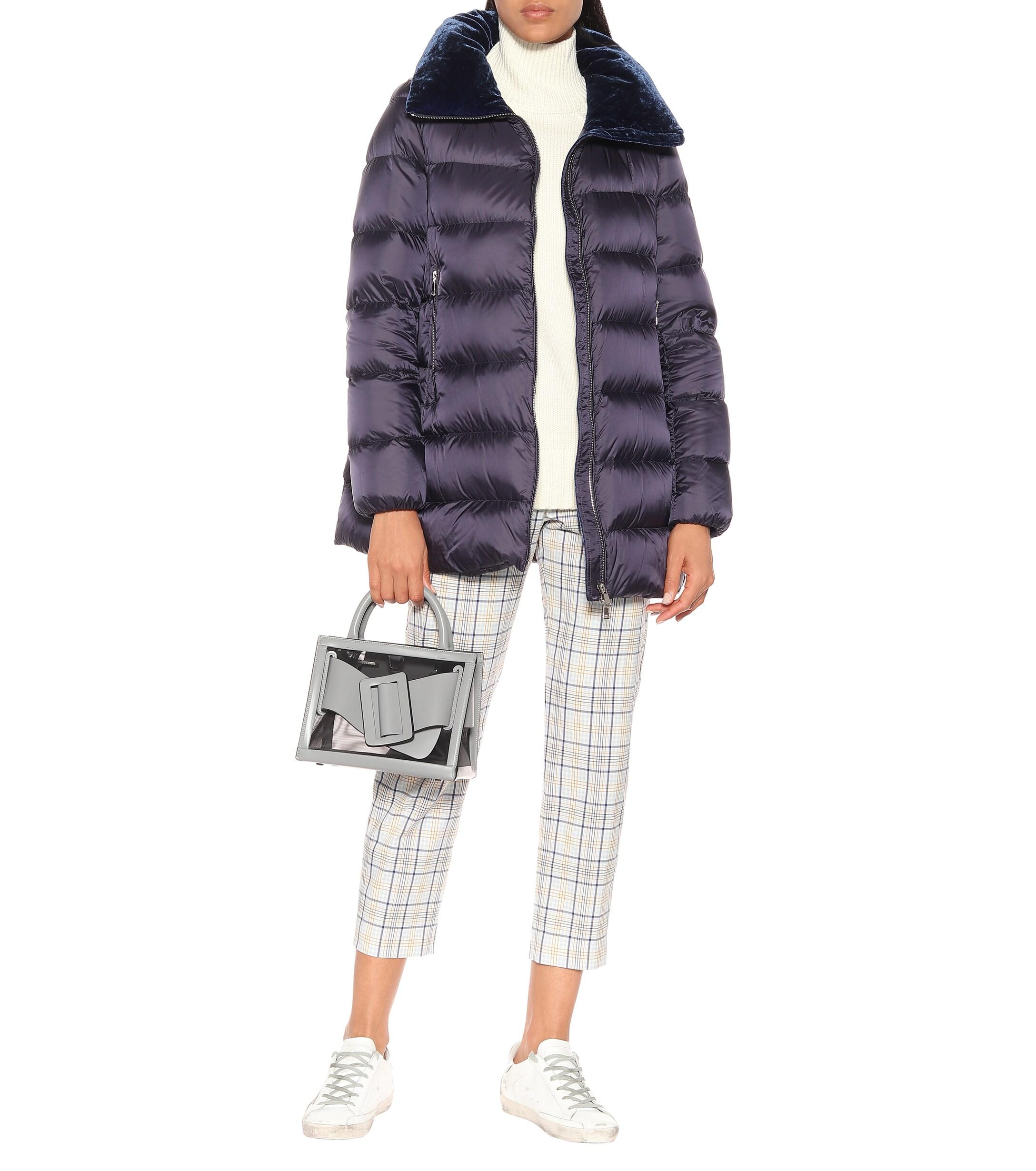 Moncler Torcon Soft Logo Puffer Coat in Blue | Lyst