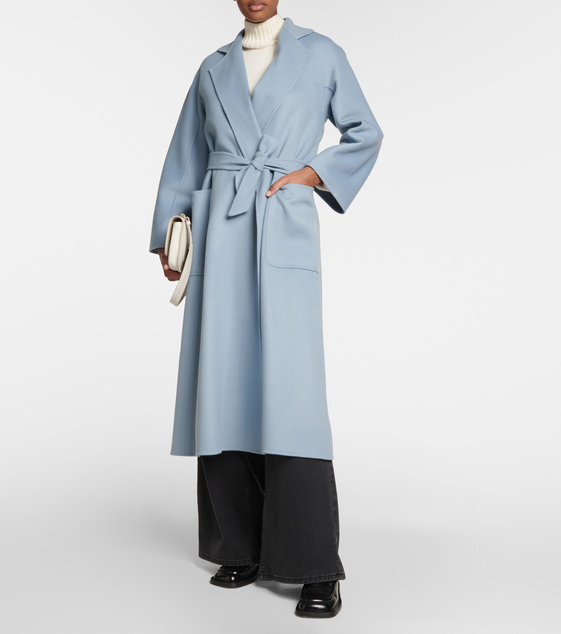 Max Mara Ludmilla Wool And Cashmere Coat in Blue | Lyst