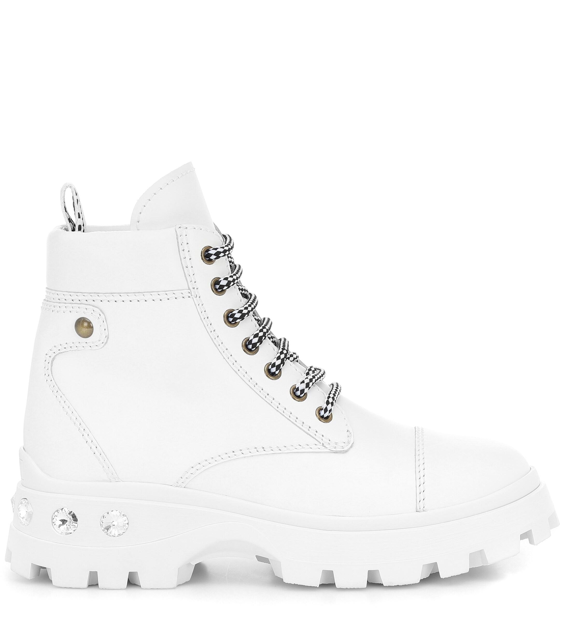 miu miu boots white