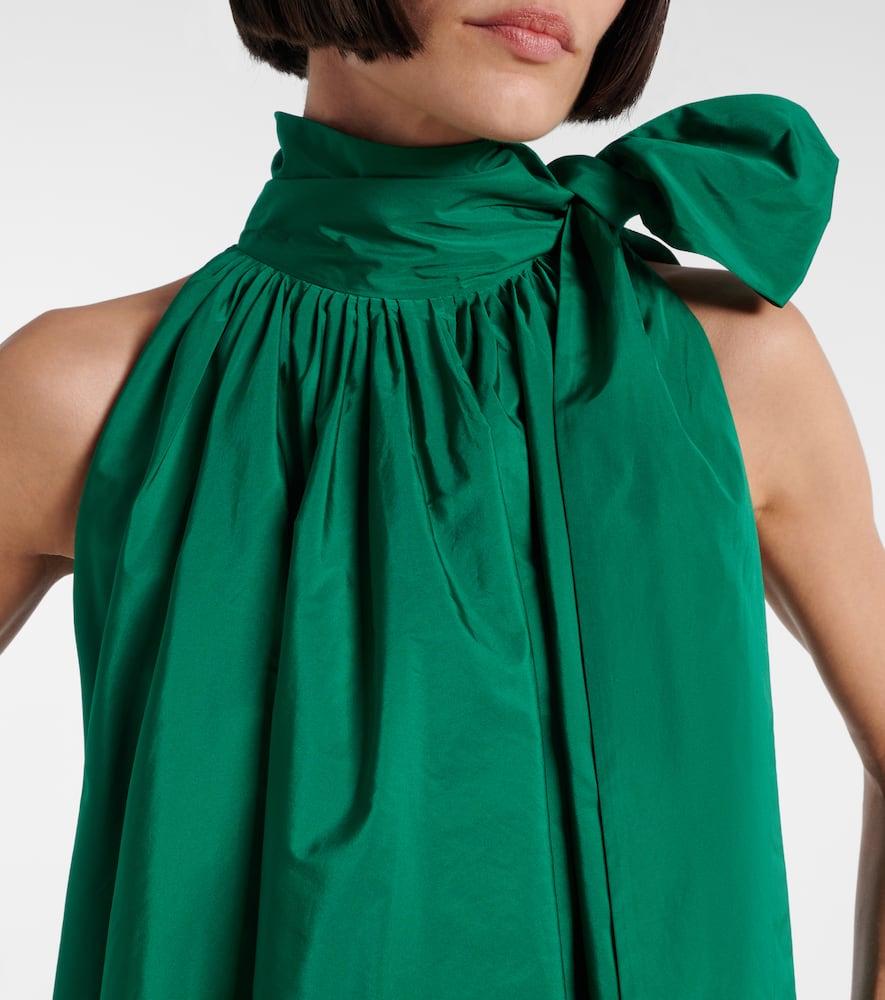Max Mara Beber Halterneck Taffeta Minidress in Green Lyst UK