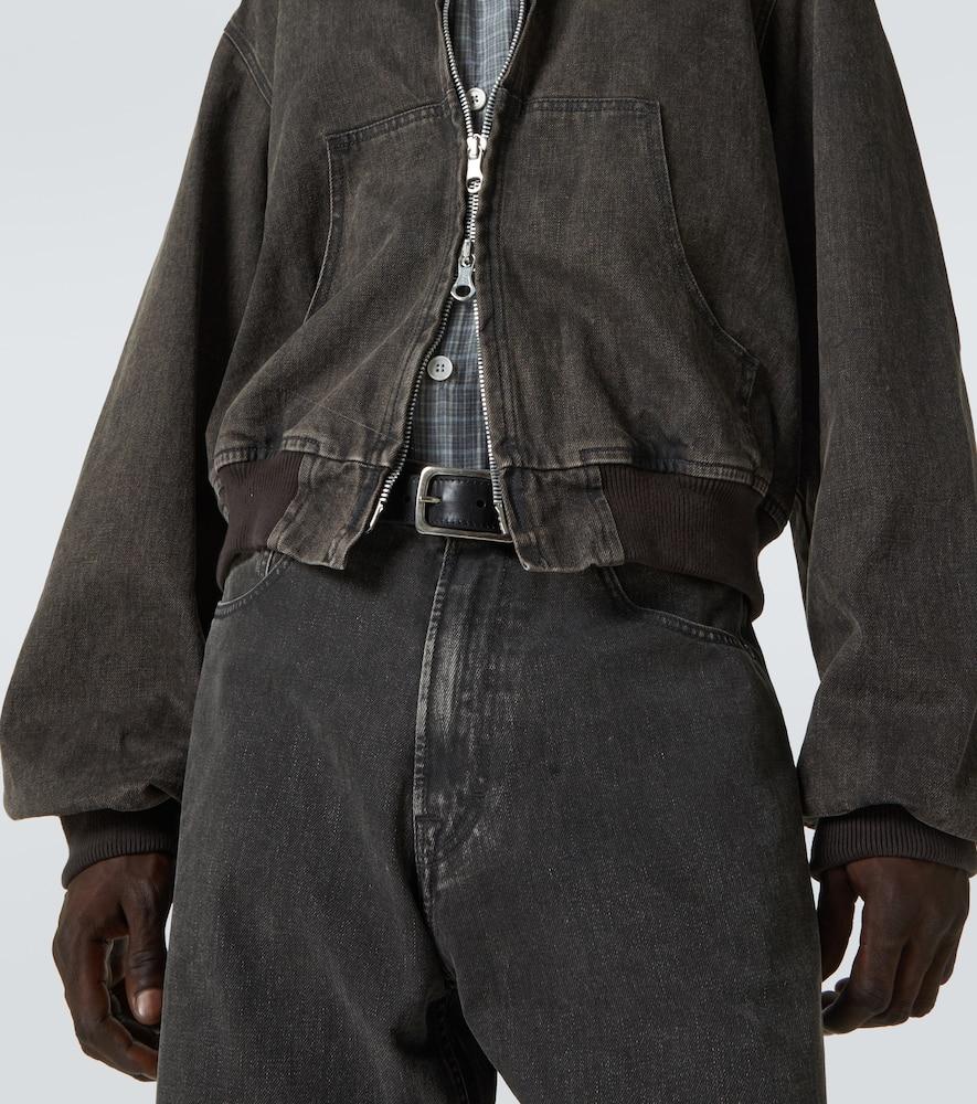【Our Legacy】 Bank coatedデニム zip-upパーカー Our Legacy Bank Coated Denim Zip-Up Hoodie in Gray for Men