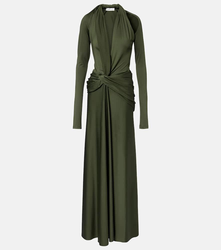 ワンピース VICTORIA BECKHAM GREY GREEN WOOL BLEND MIDI DRESS Victoria Beckham Grey green wool blend midi dress | TheDoubleF