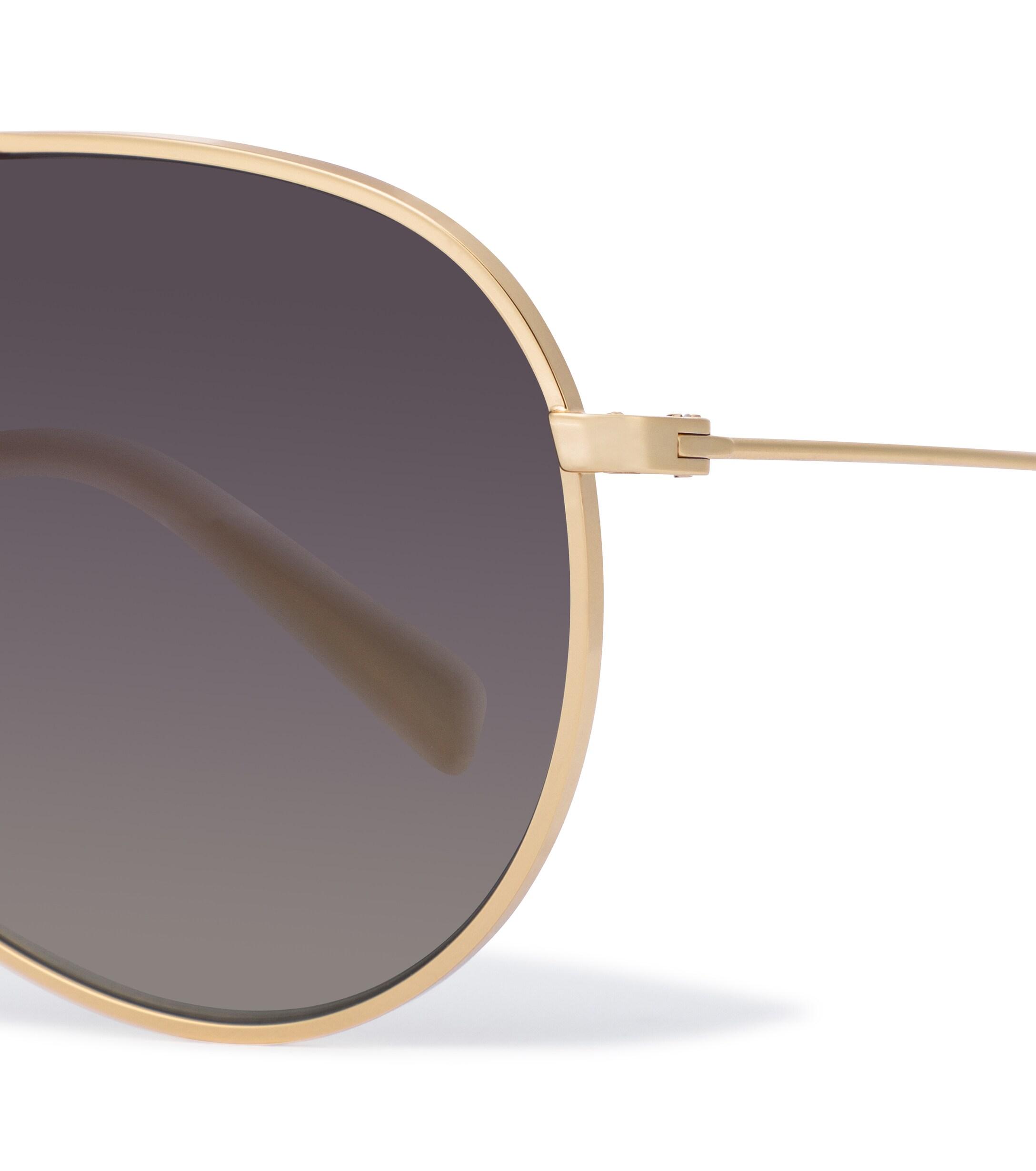 Celine Aviator Sunglasses With Leather Pouch in Gold (Metallic) Lyst