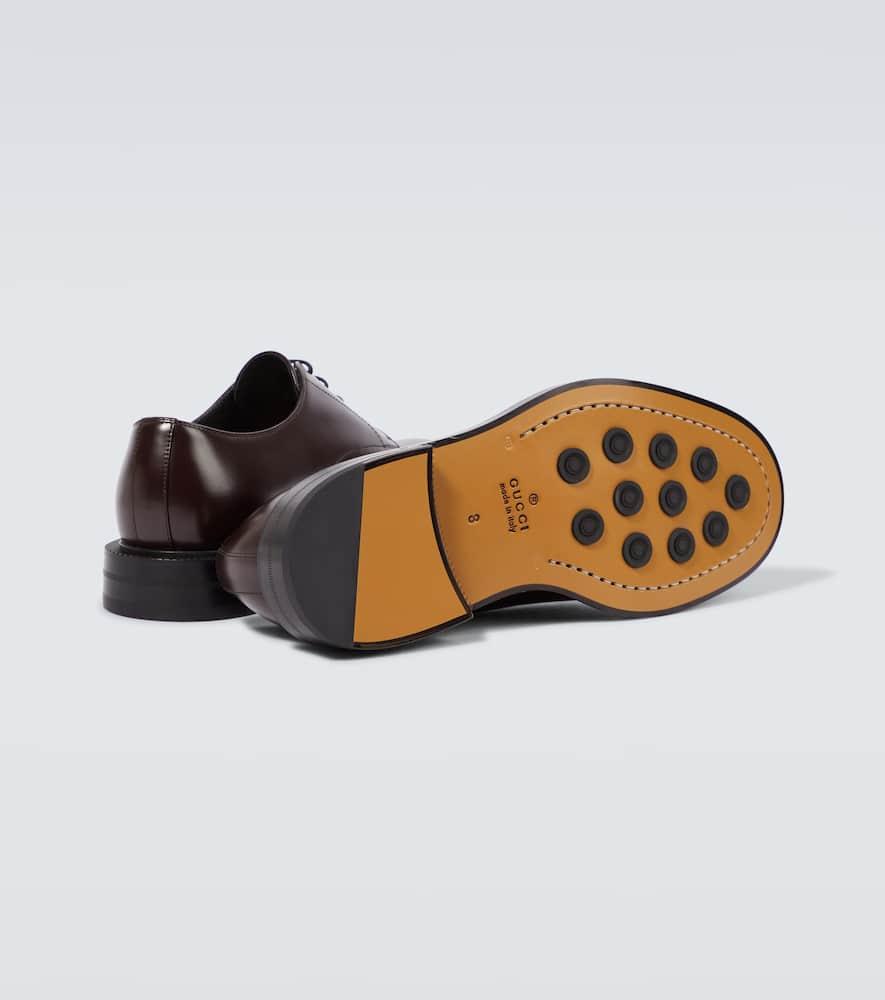 Gucci Leather Oxford Shoes in Brown for Men | Lyst display picture 2