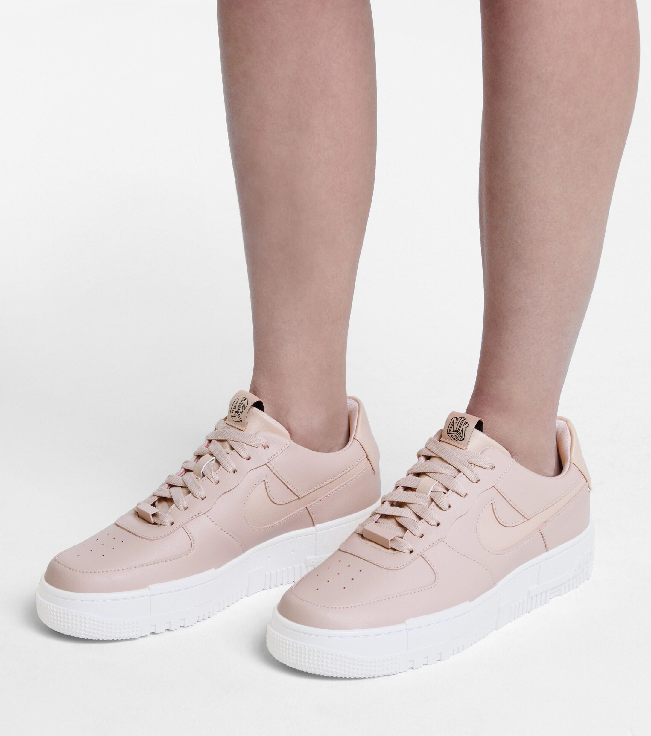 Nike Air Force 1 Pixel Leather Sneakers in Pink | Lyst