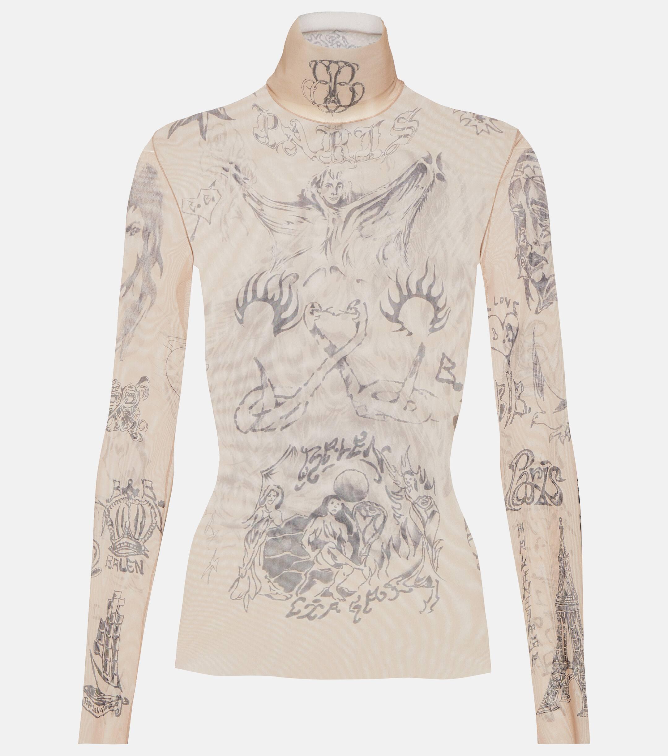 Balenciaga tattoo shirt deals