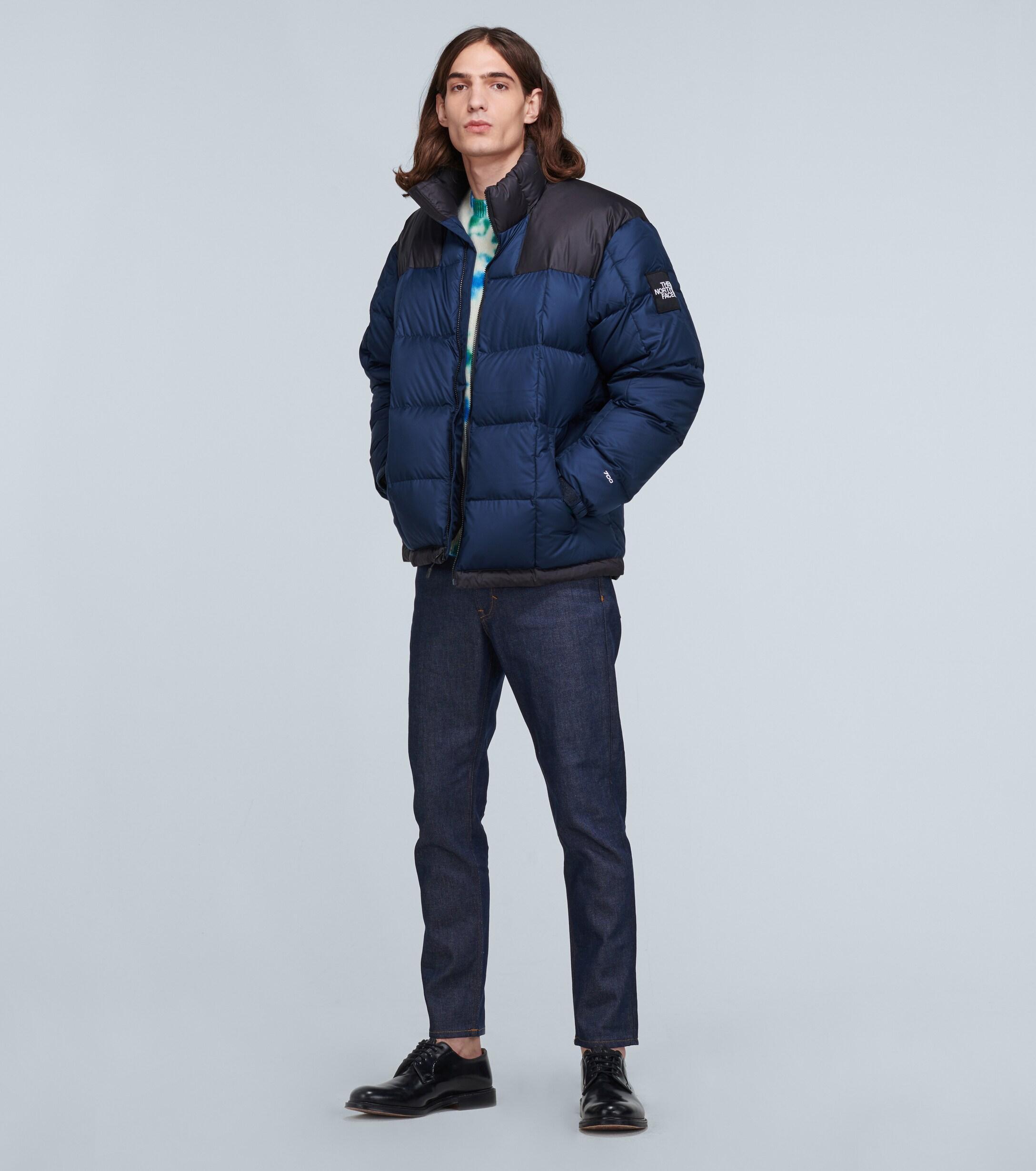 The North Face Lhotse Padded Colour-blocked Shell-down Jacket in Navy
