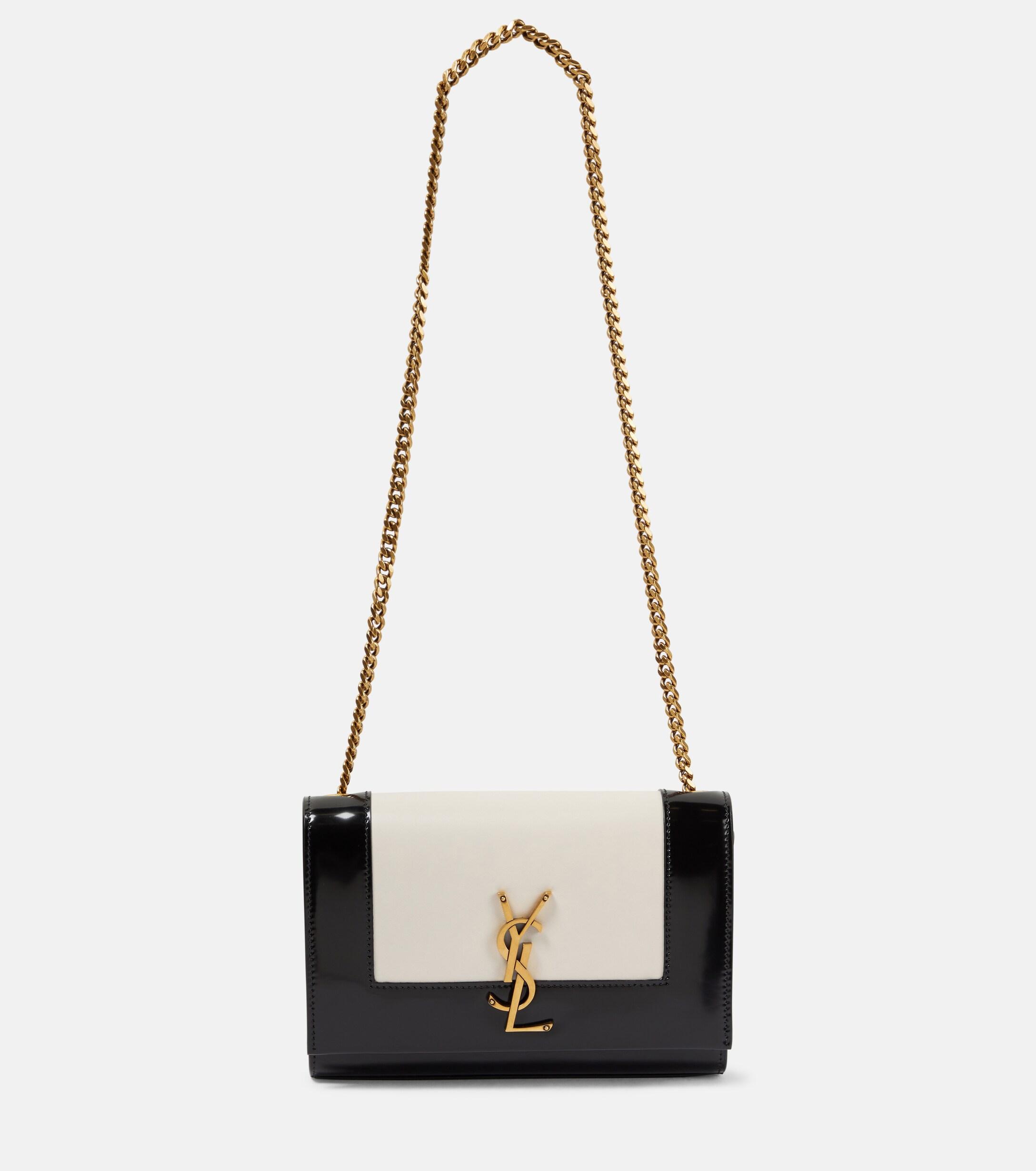 Kate Small Leather Shoulder Bag Saint Laurent en coloris Blanc | Lyst