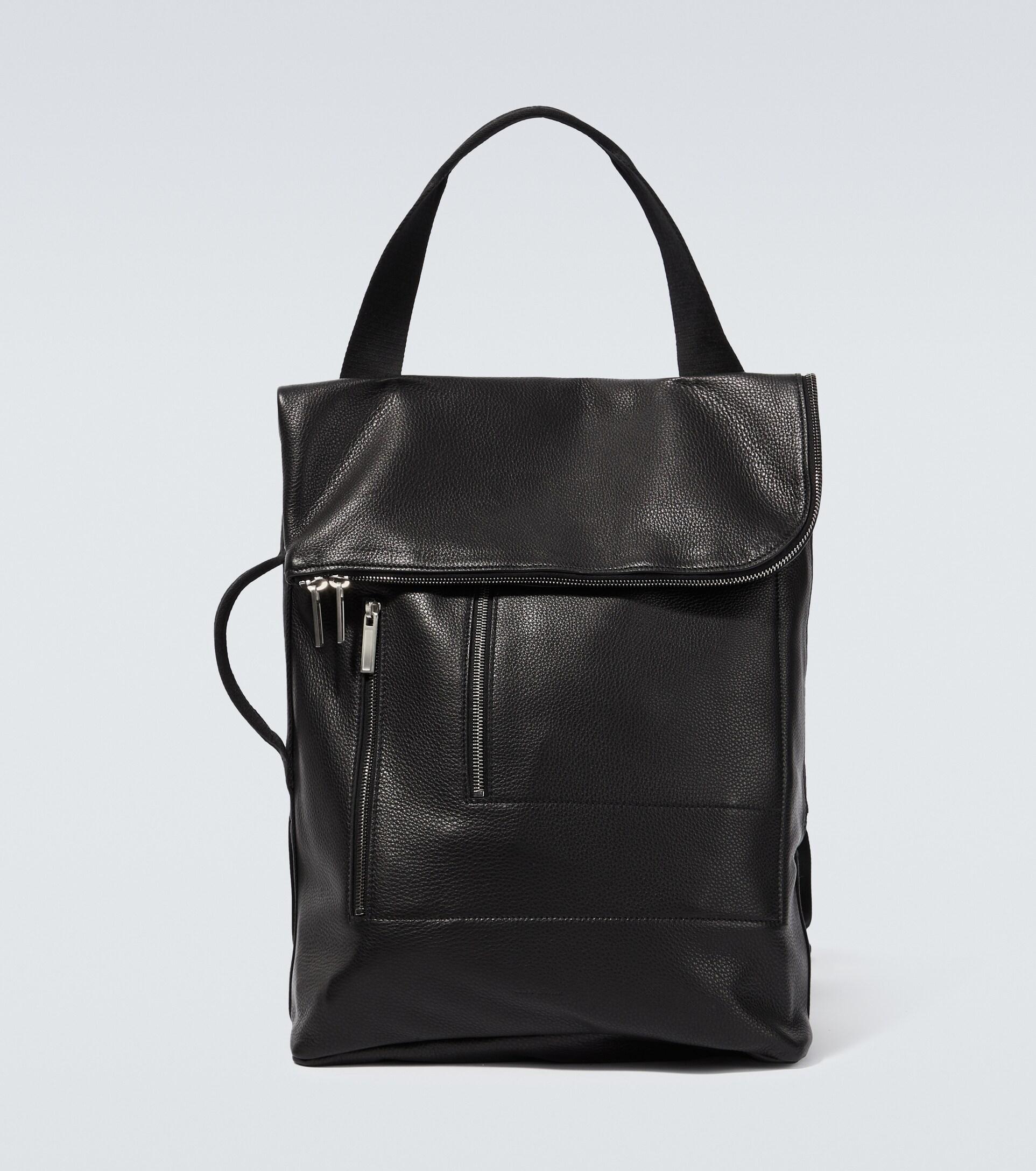 Rick owens store leather backpack