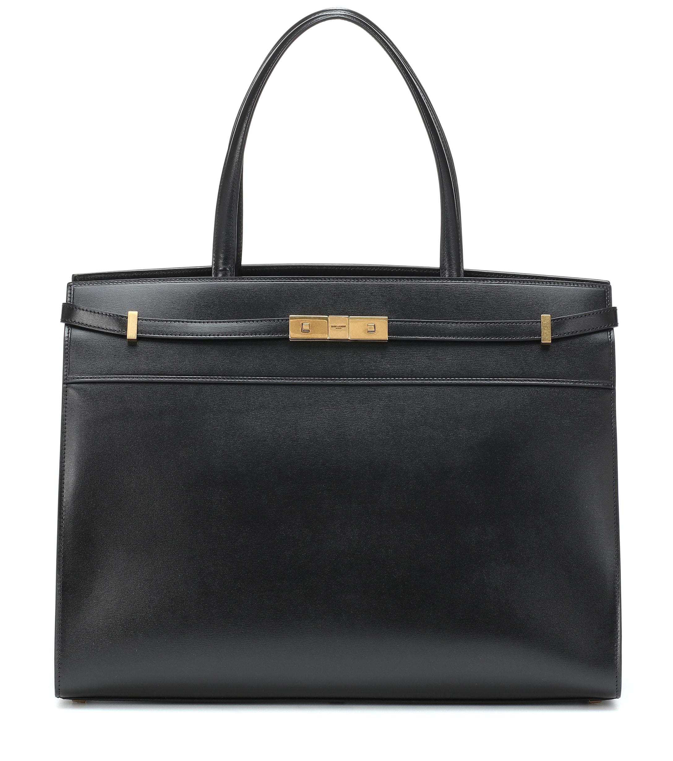 Saint Laurent Manhattan Small Shopping Bag Smooth Leather Black Lyst Australia