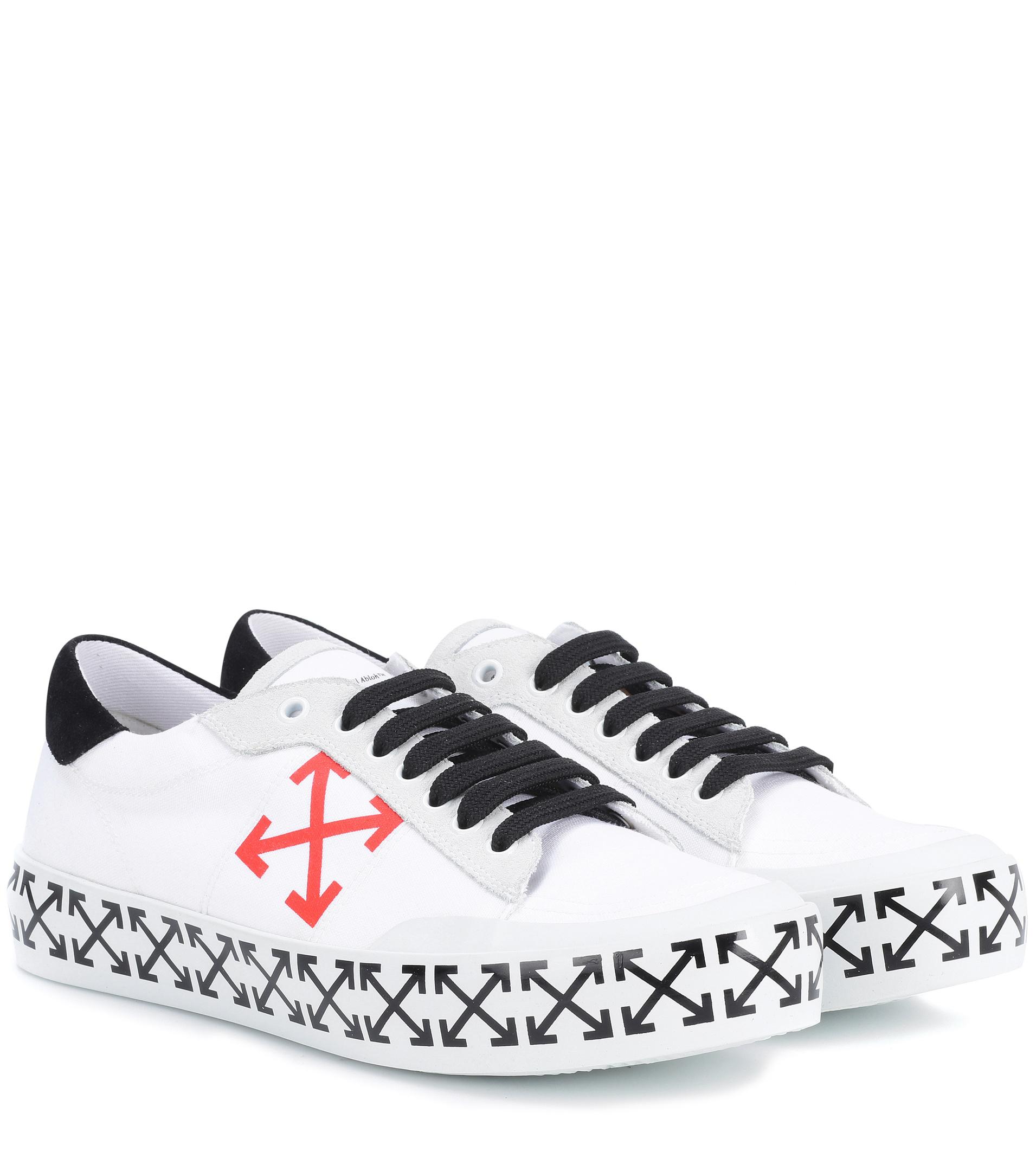 off white arrow low top sneakers pink