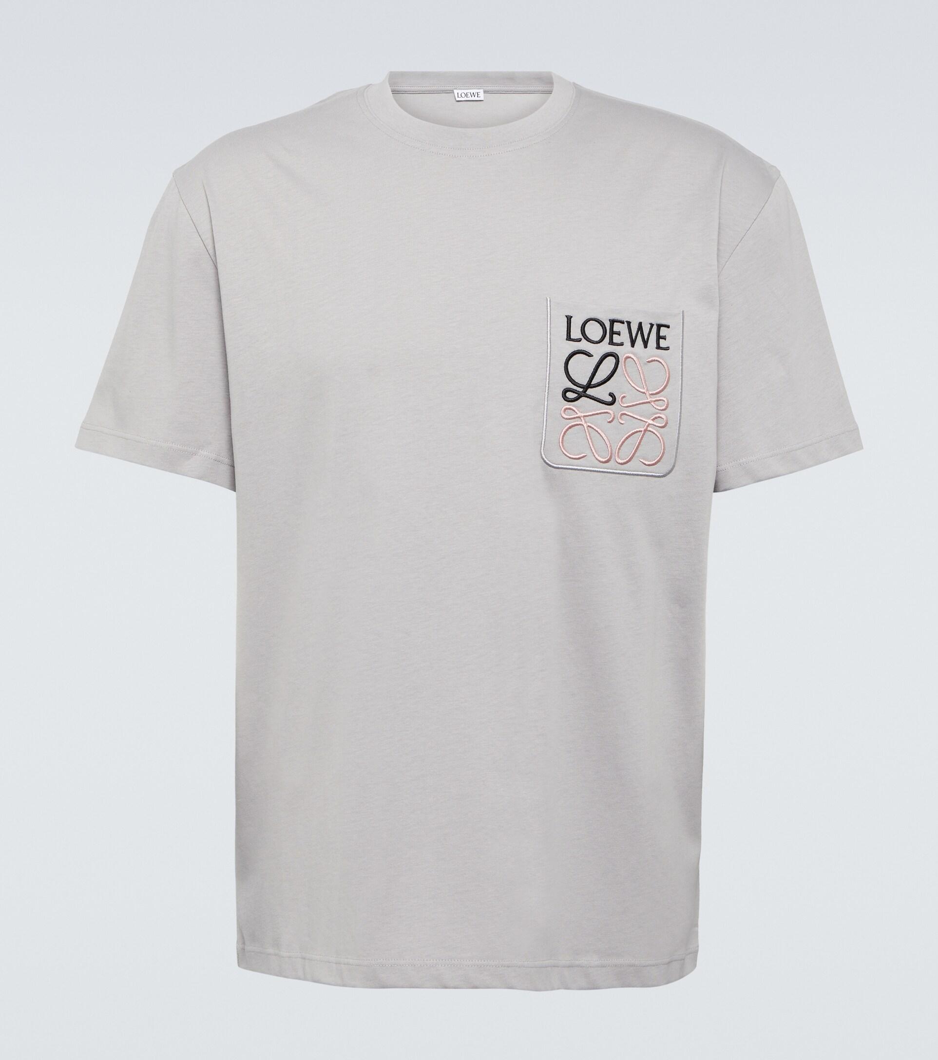 T-shirt in cotone con logo da Uomo di Loewe in Bianco | Lyst