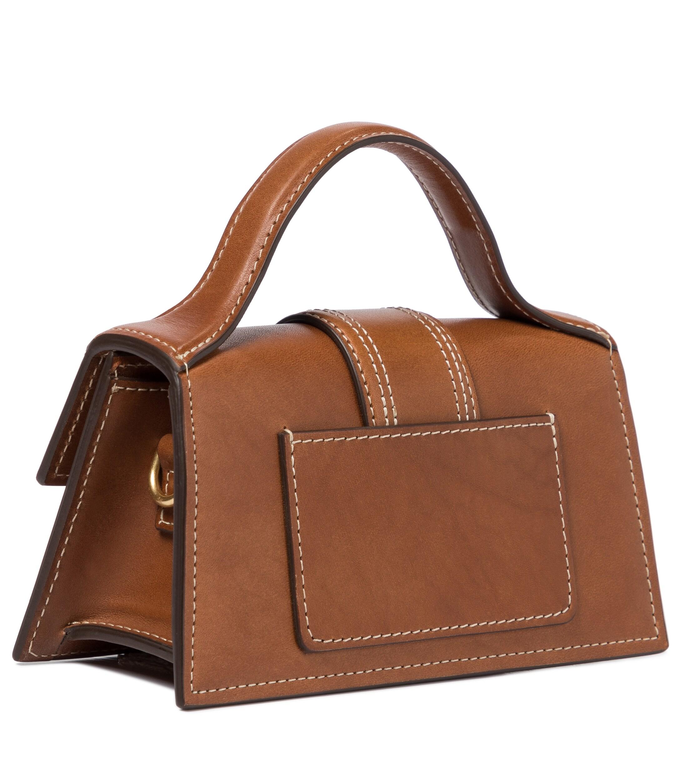 jacquemus le bambino medium leather shoulder bolsa