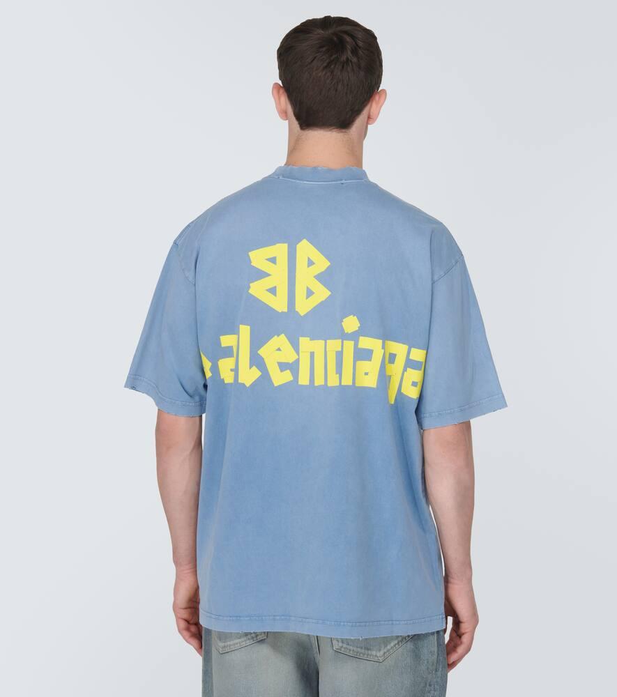 Balenciaga Tape Type T-shirt Medium Fit in Blue for Men | Lyst