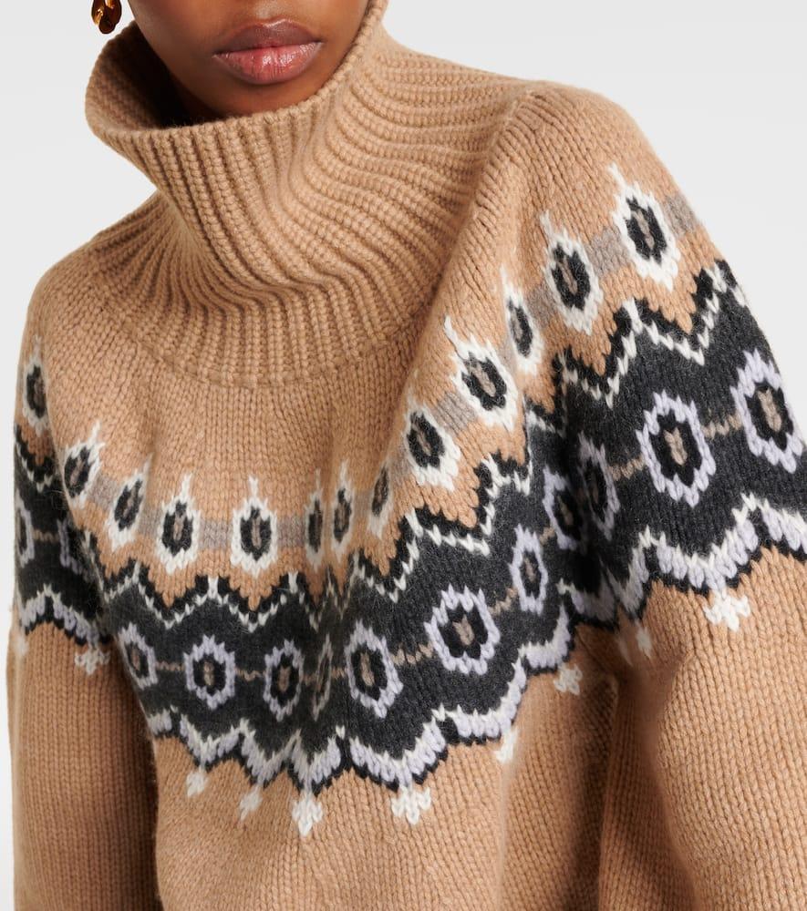 KHAITE Bristol polo-collar jumper - Brown