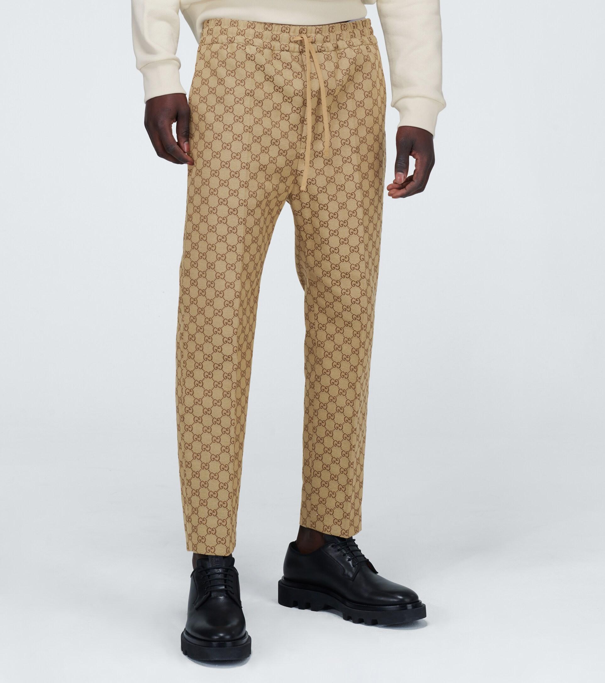 Gucci GG Print Drawstring Trousers for Men | Lyst