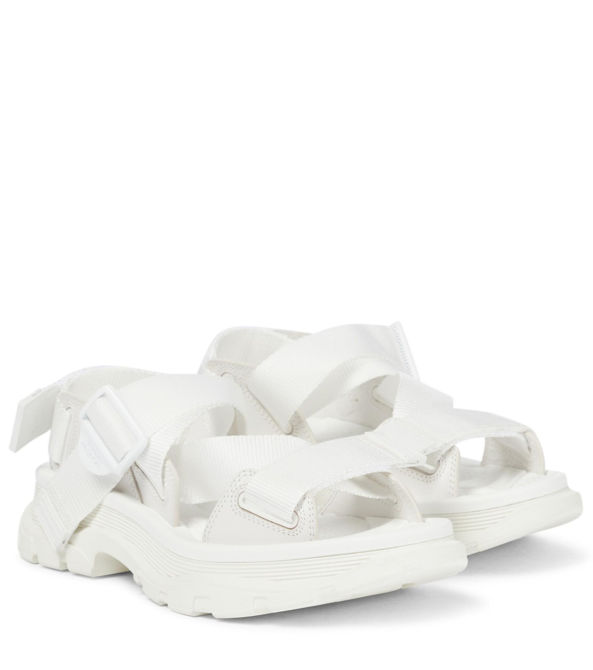 alexander mcqueen white sandals