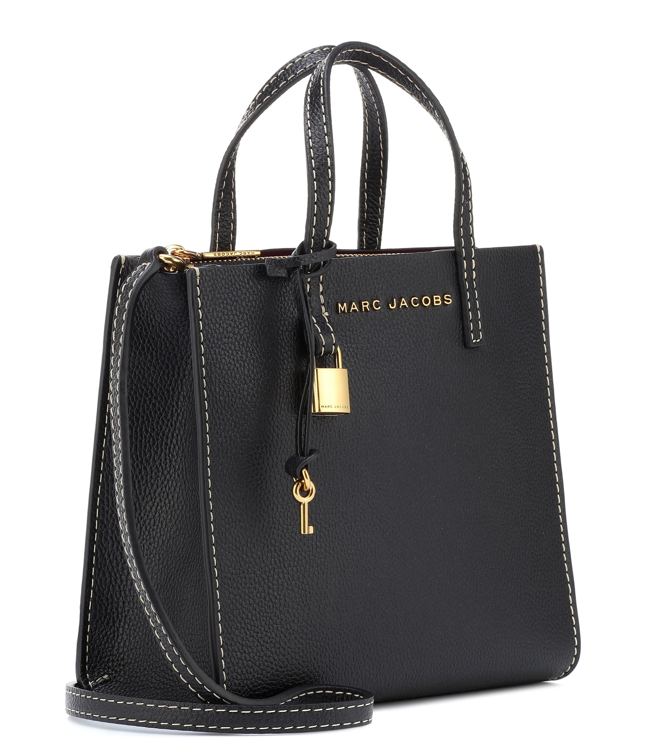 Marc Jacobs The Mini Grind Leather Tote in Black - Lyst