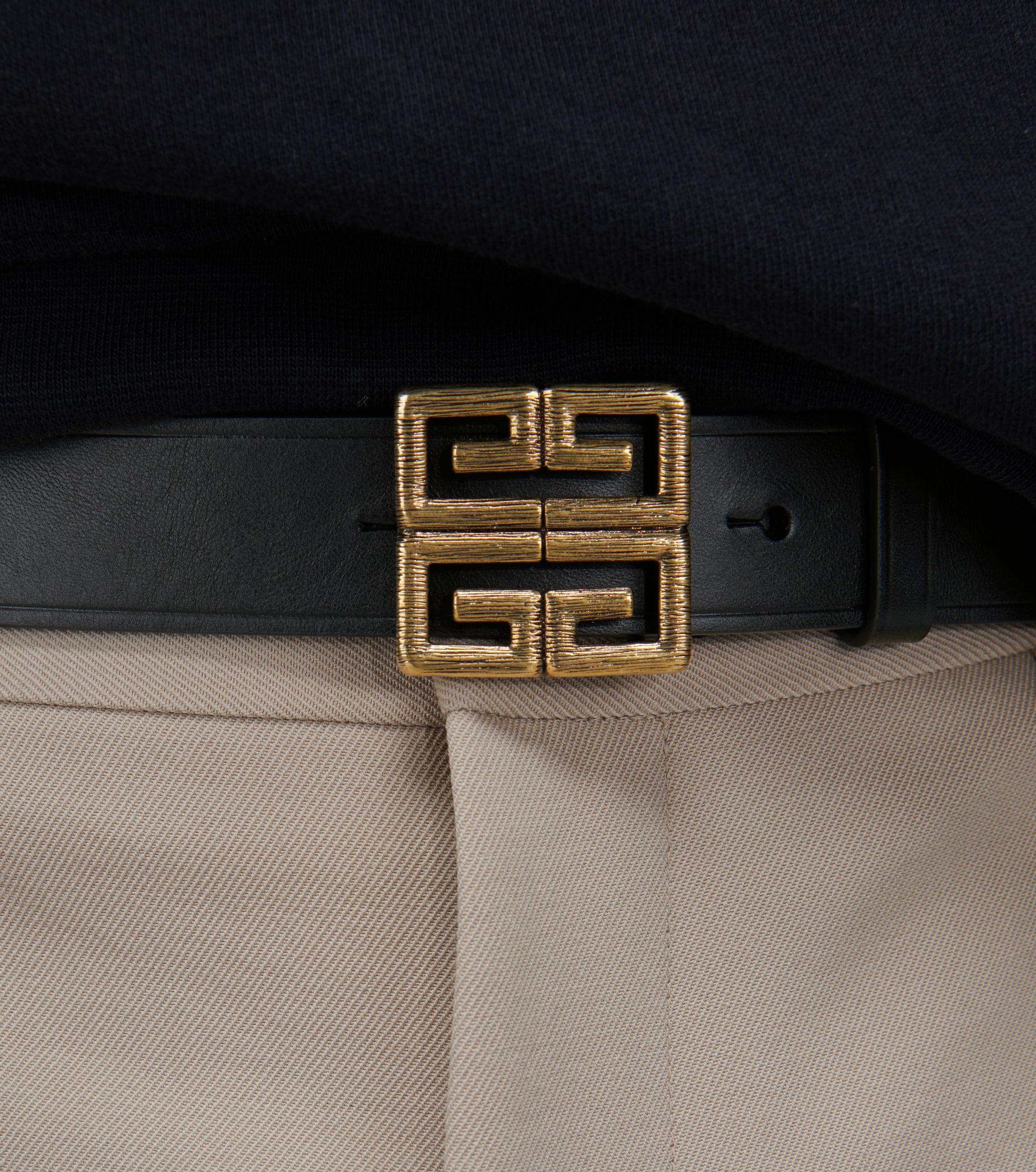 Givenchy Leather 4g Belt in Black for Men - Lyst