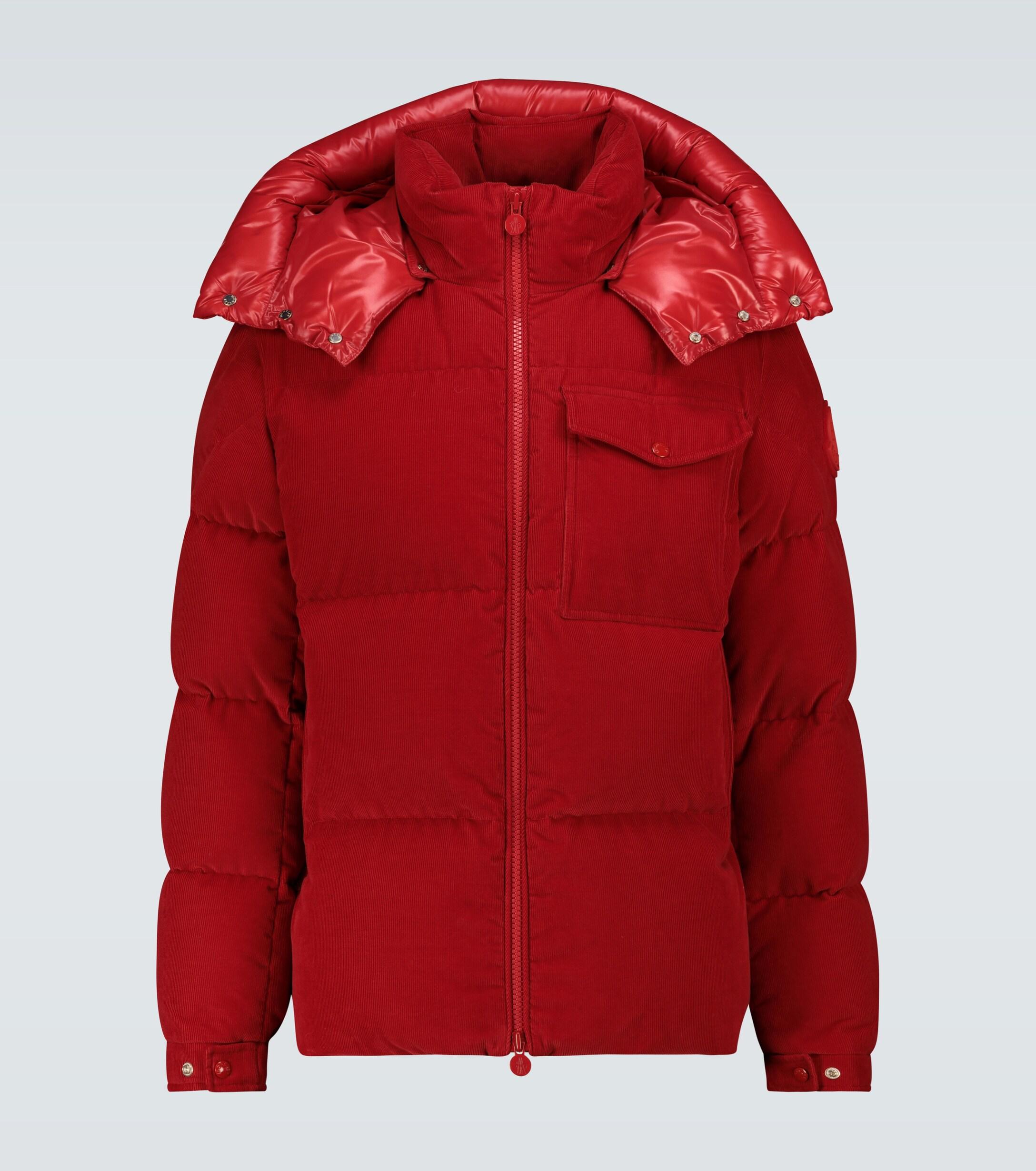 Moncler Vignemale Corduroy Jacket in Red for Men | Lyst UK