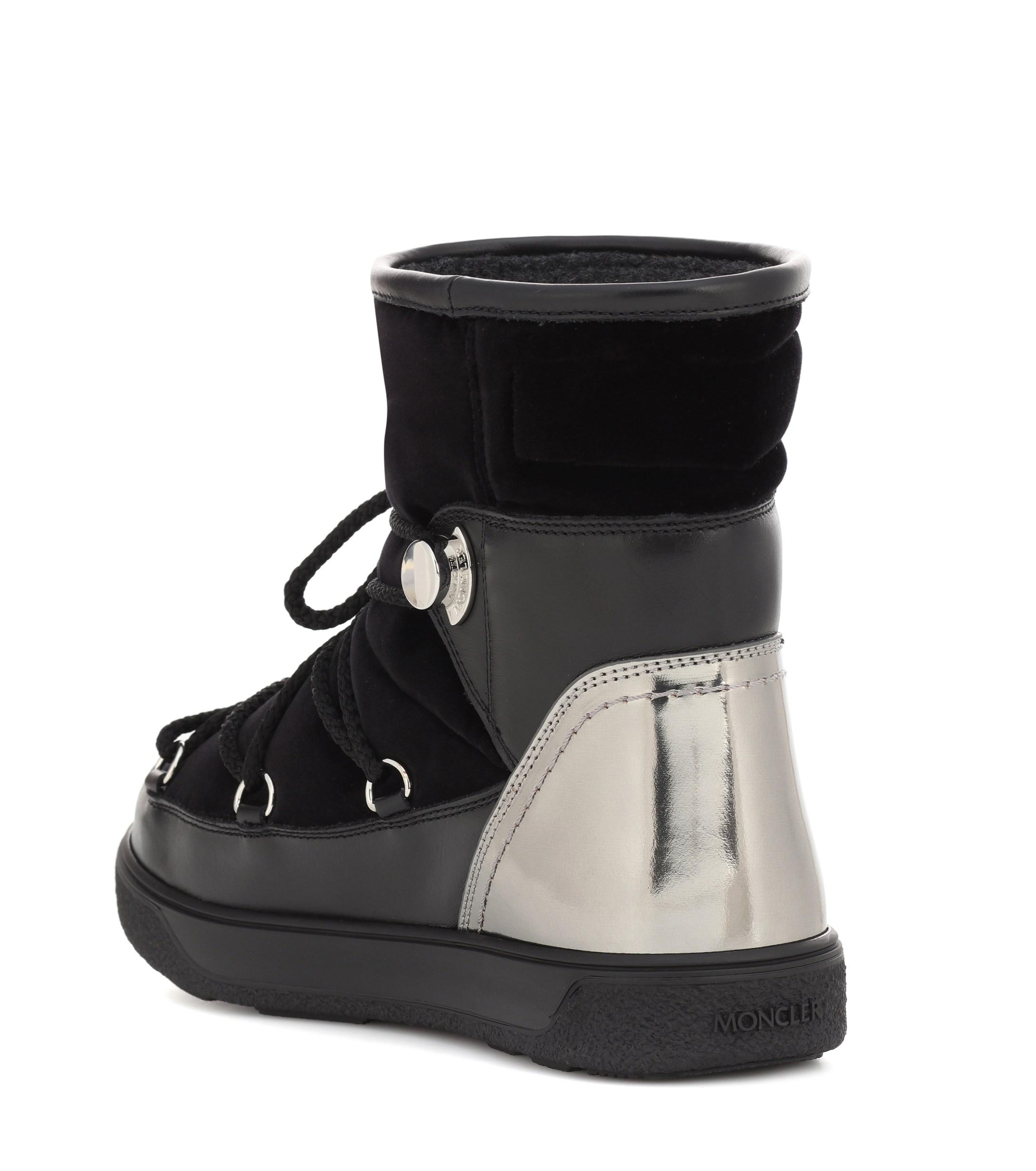Moncler Snow Boots in Black - Lyst