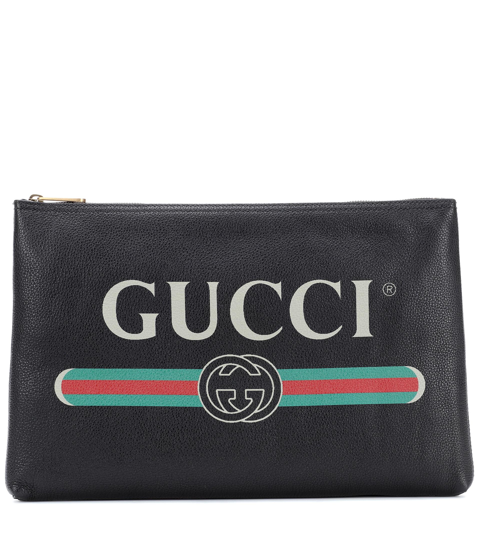 gucci leather pouch