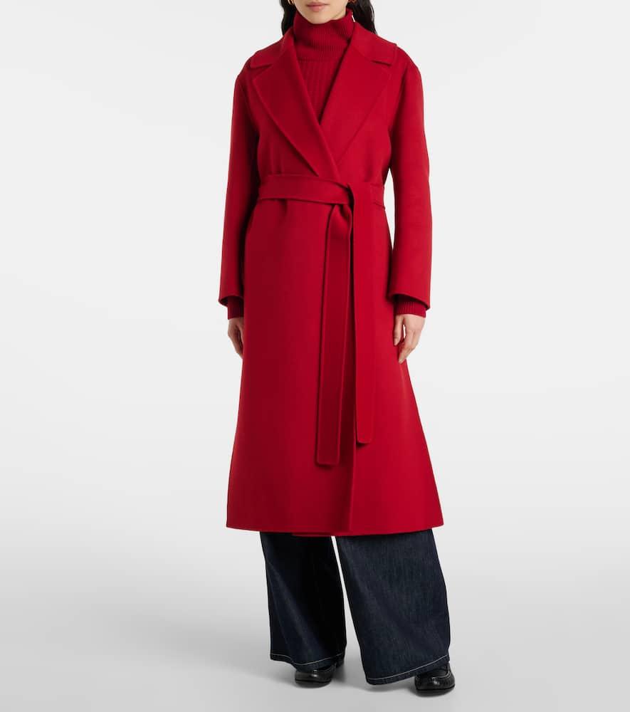 Max Mara Livia Wool Coat in Red | Lyst