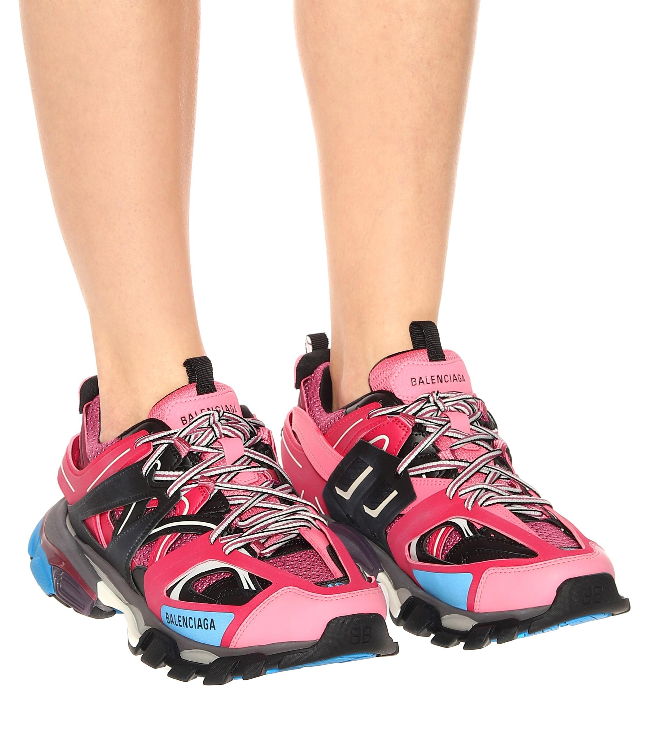 pink track balenciaga sneakers