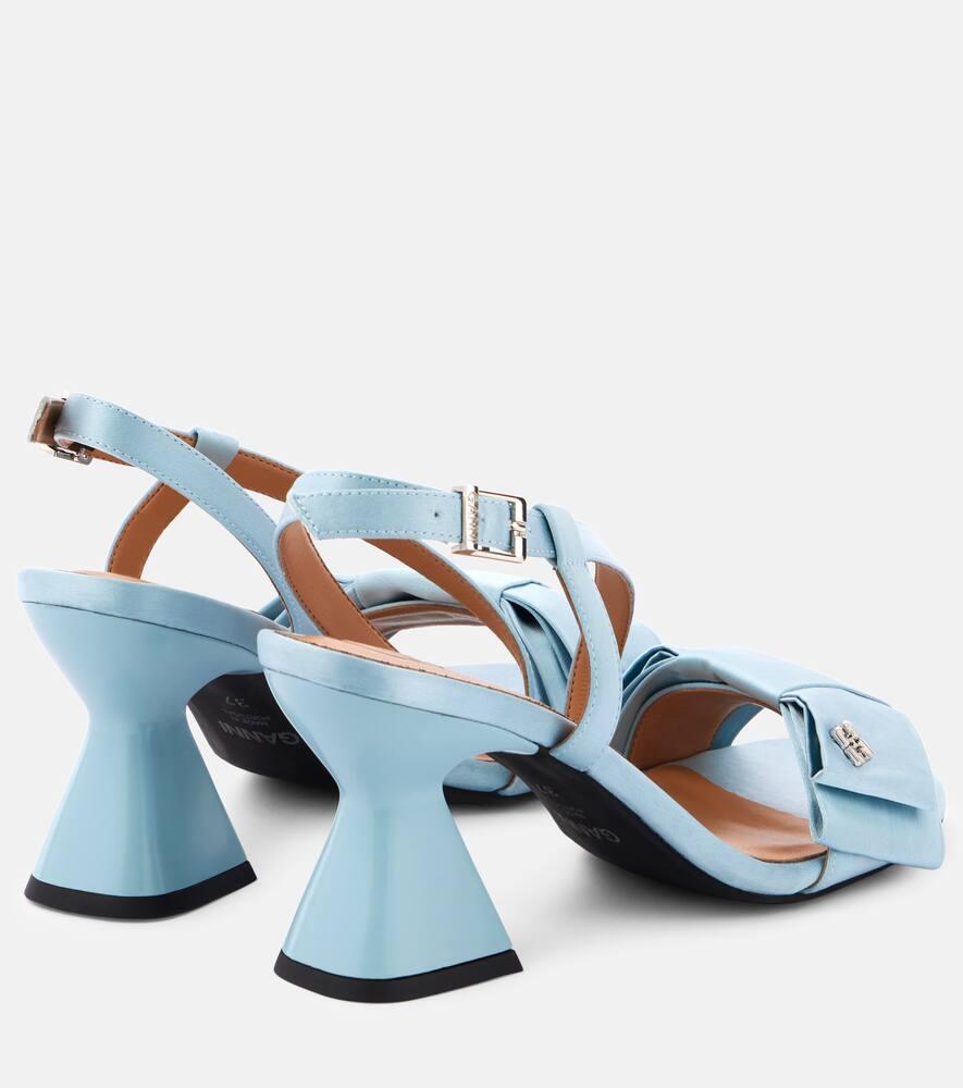 Ganni■Big Bow High Heel Sandal Satin - Black【 残りわずか】 GANNI Big Bow Satin High Heel Sandals | Shopbop