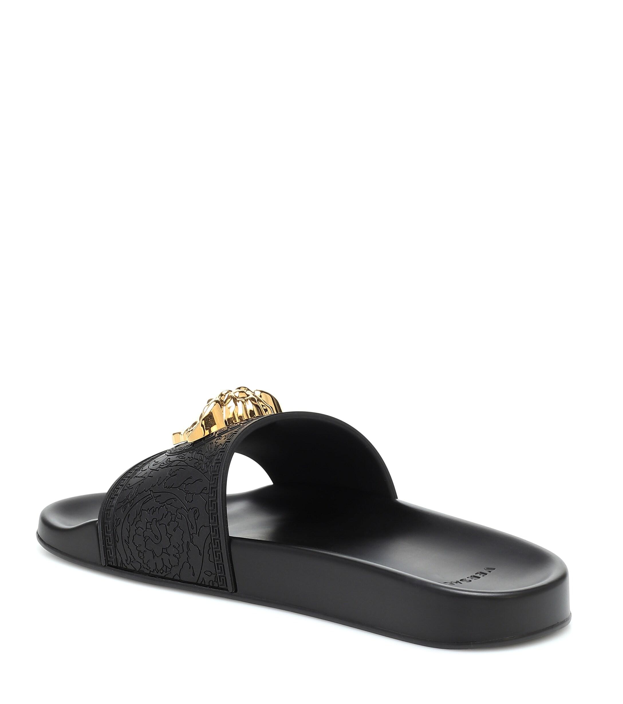 versace men's medusa slides