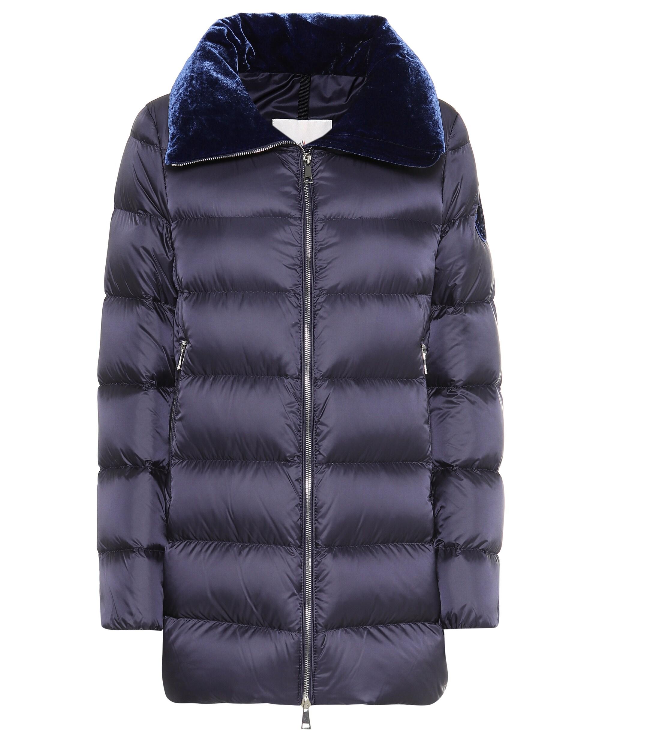 Moncler Synthetic Torcon Soft Logo Puffer Coat in Dark Navy (Blue) | Lyst